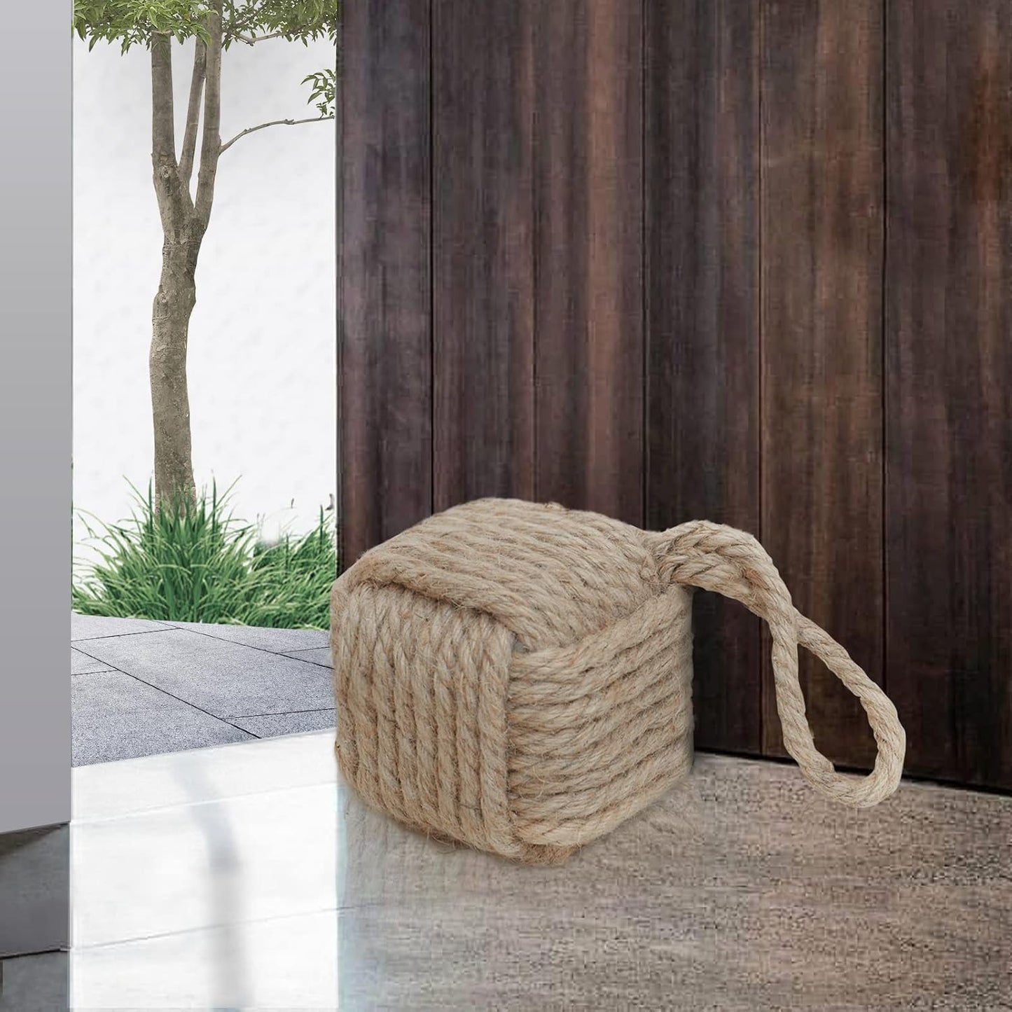 Jute Weighted Interior Doorstop / Jute Knot 5
