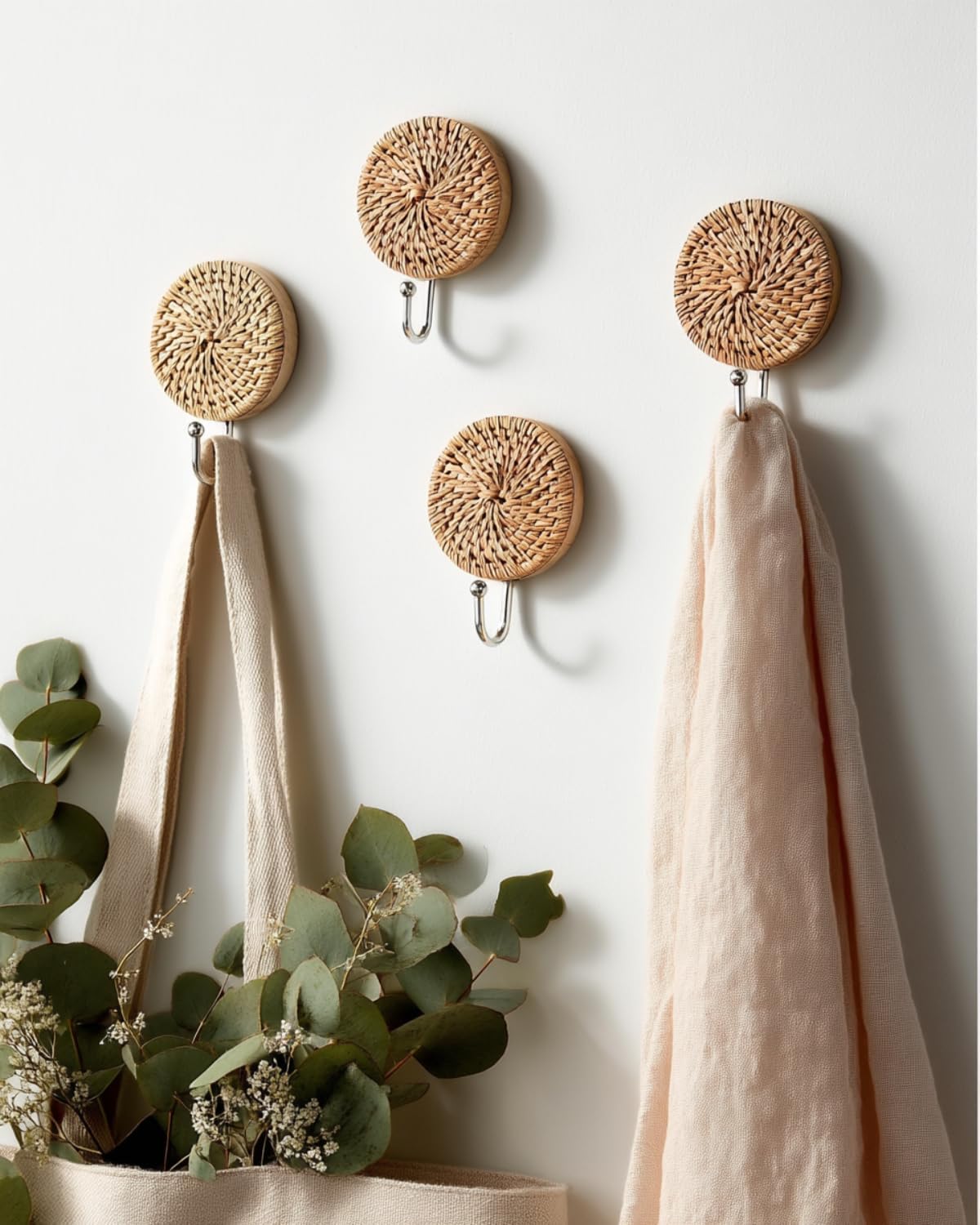 Vintage Boho Shelves Hooks / Set of 6
