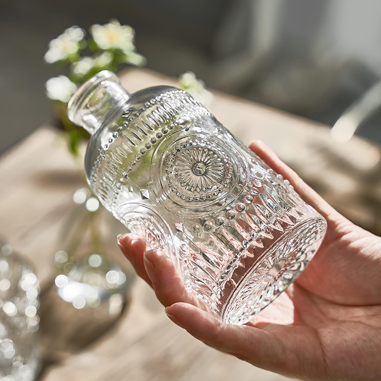 Mini Glass Bud Vases / Clear / 4.9 Inch / Set of 12