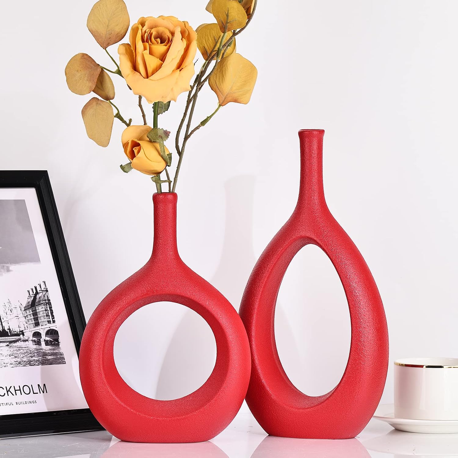 Ceramic Vase Set 2 / Red
