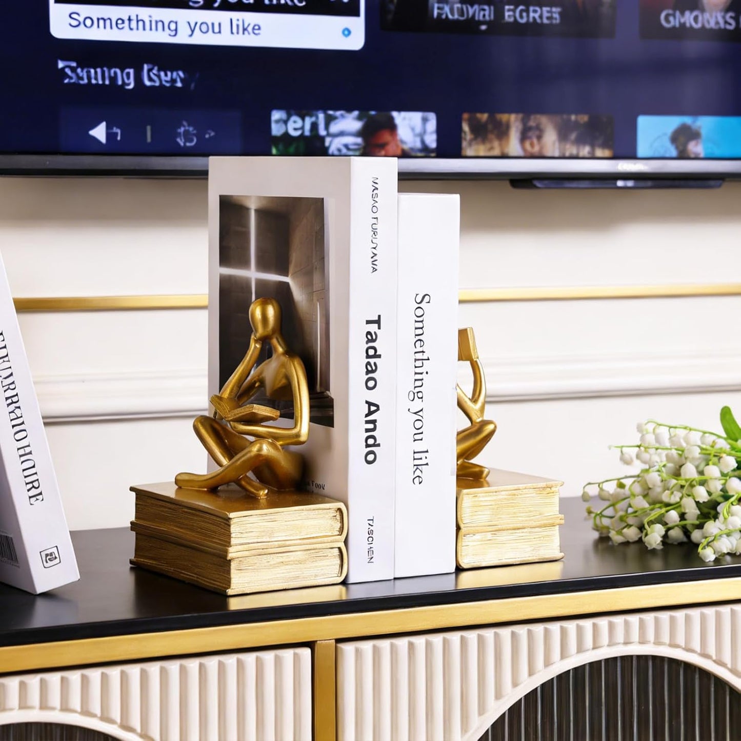 Unique Book Stopper / Gold