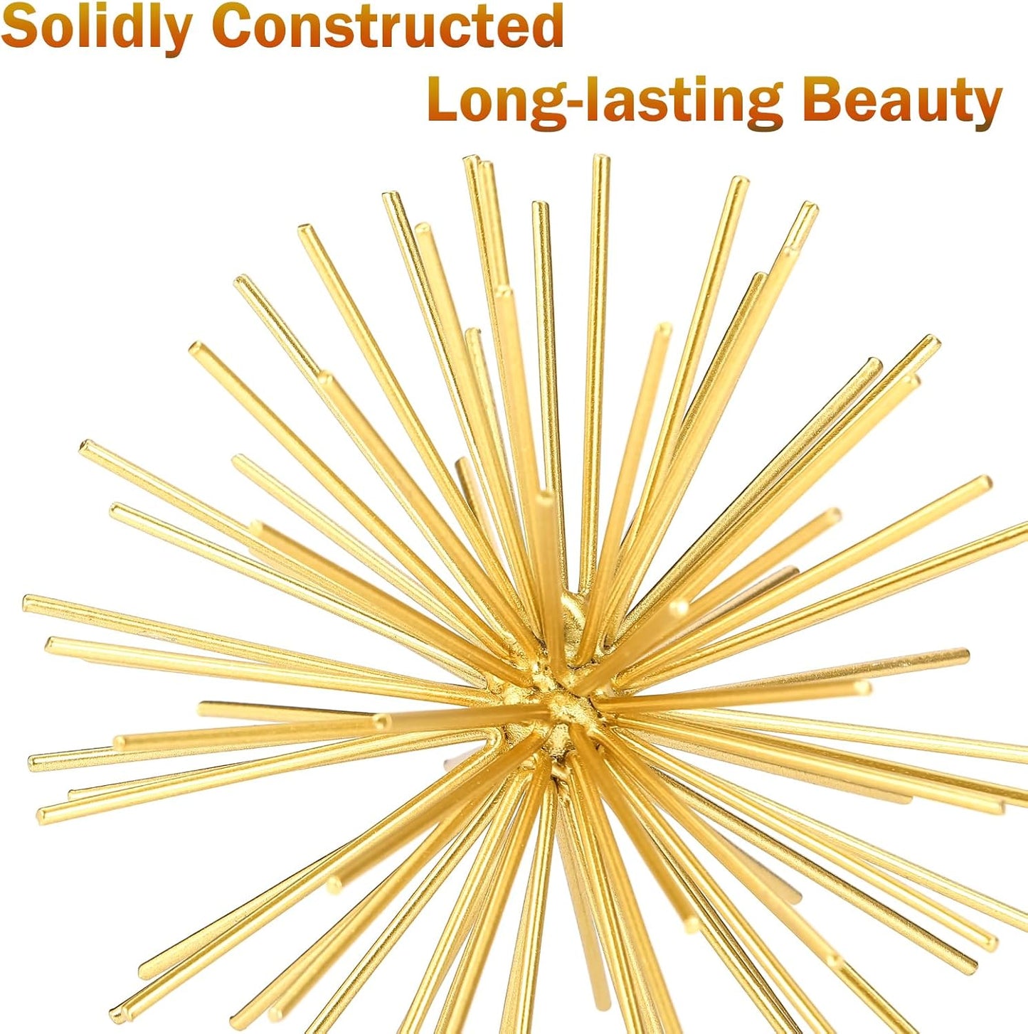 Mid-Century Modern / Gold-starburst-6 / 6 Inch