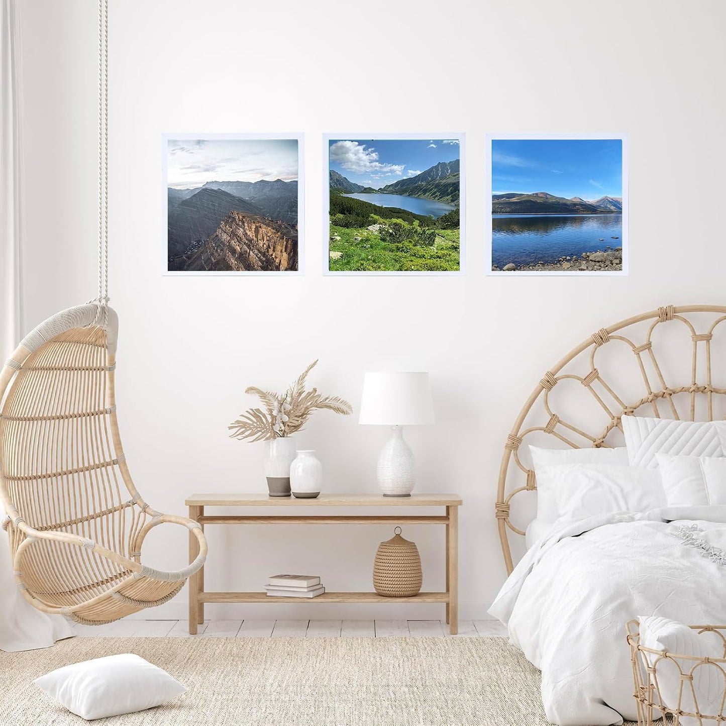 JCJMY 10x10 Picture Frame Set of 6 Black for Wall Hanging, Wall Mounting Horizontally or Vertically, 10 x 10 Square