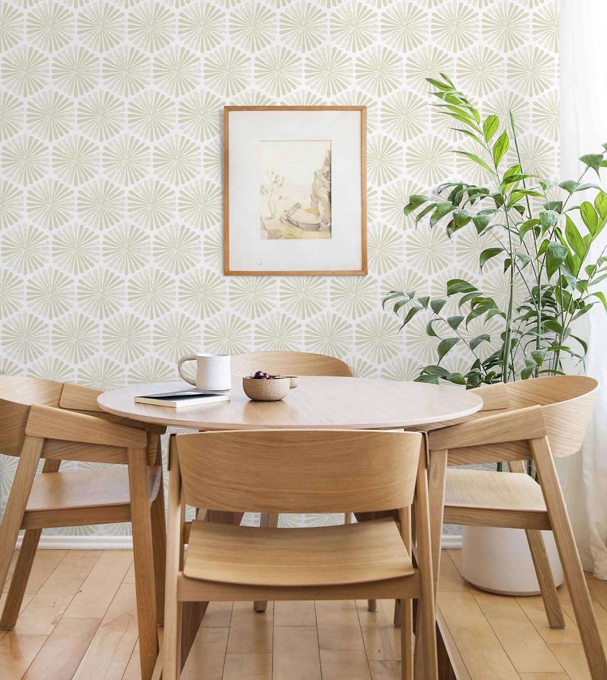 Modern Peel and Stick Wallpaper Boho Contact Paper Self Adhesive Removable Wallpaper / 17.3 x 197