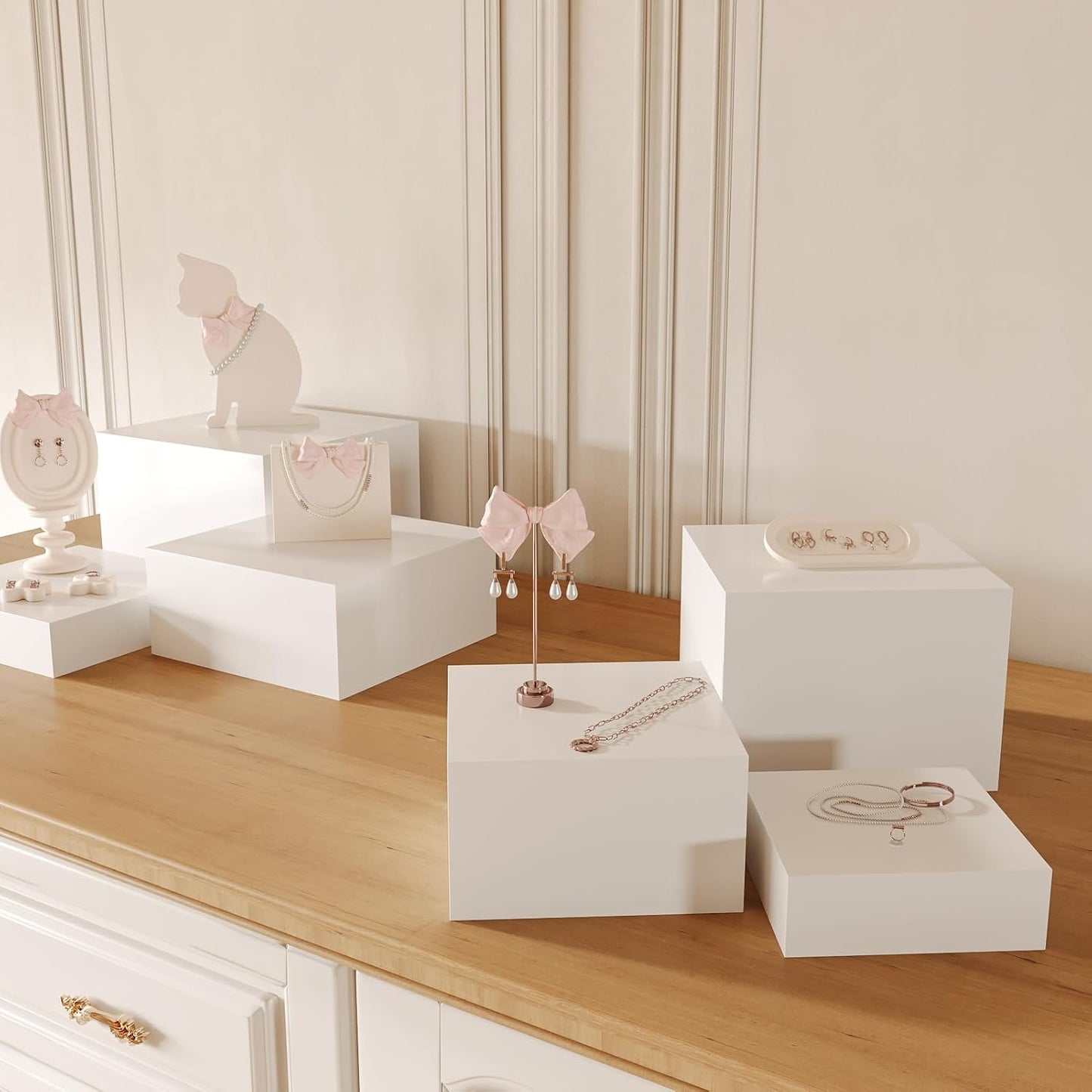 Display Stand Shelf for Catering Dessert Collectibles Jewelry / 1 Set