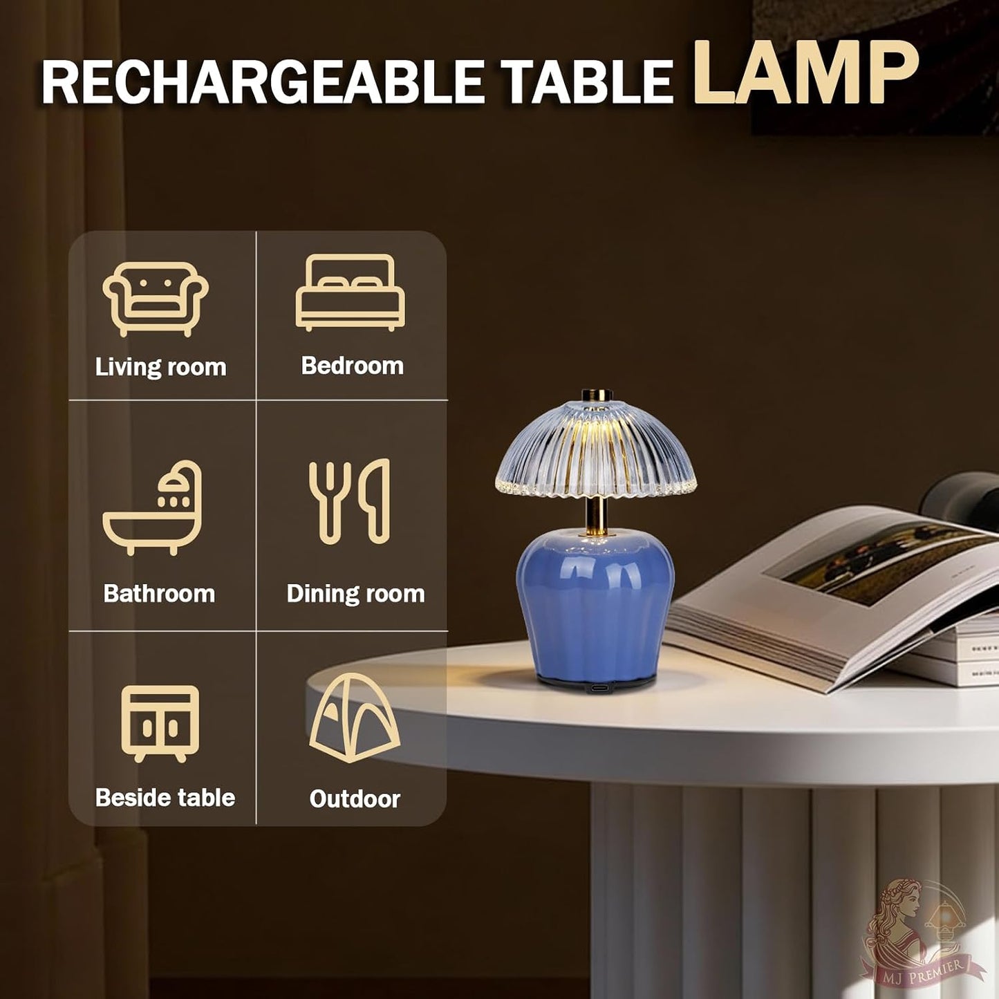 Rechargeable Table Lamp / Blue