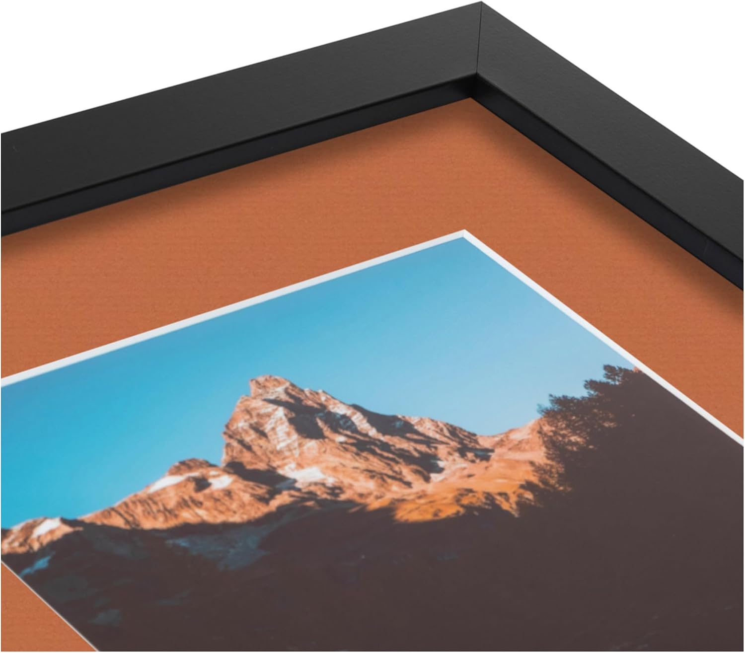 ArtToFrames Collage Photo Frame Double Mat with 3 - 8.5x11 Openings and Satin Black Frame