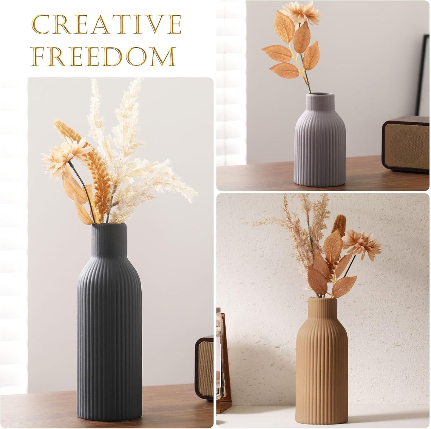 Ceramic Vase / Handcrafted Ceramic Vases / Set B / Set of 3