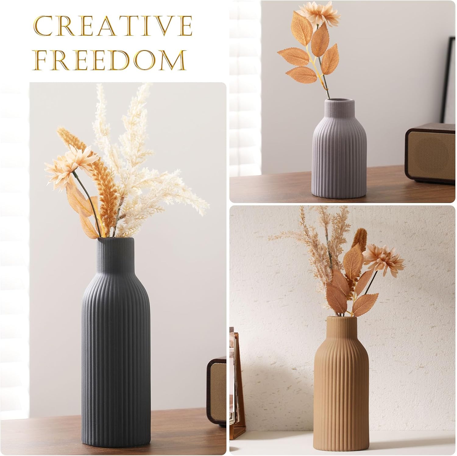 Ceramic Vase / Handcrafted Ceramic Vases / Set B / Set of 3