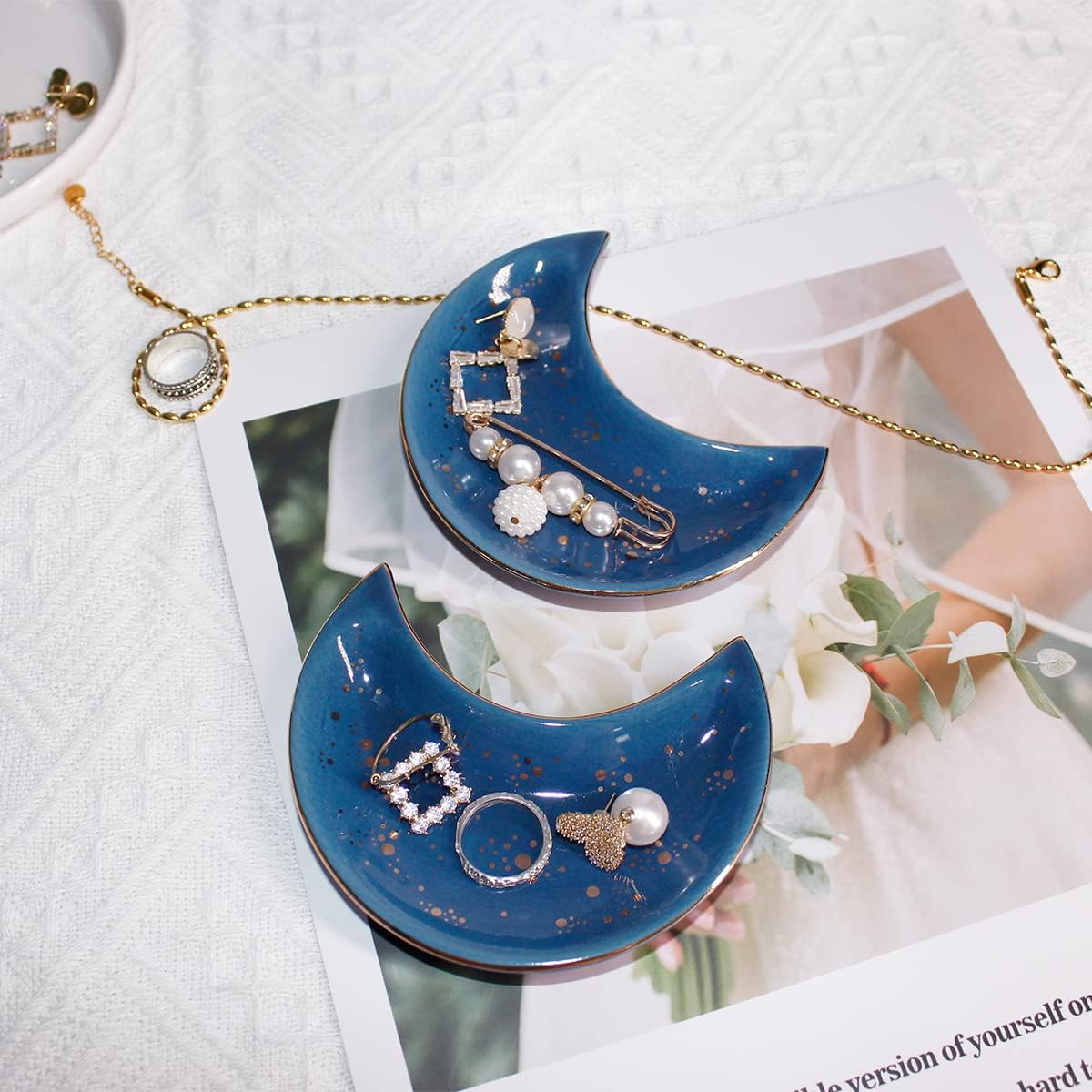 Modern Accent Tray / Blue / Set of 2