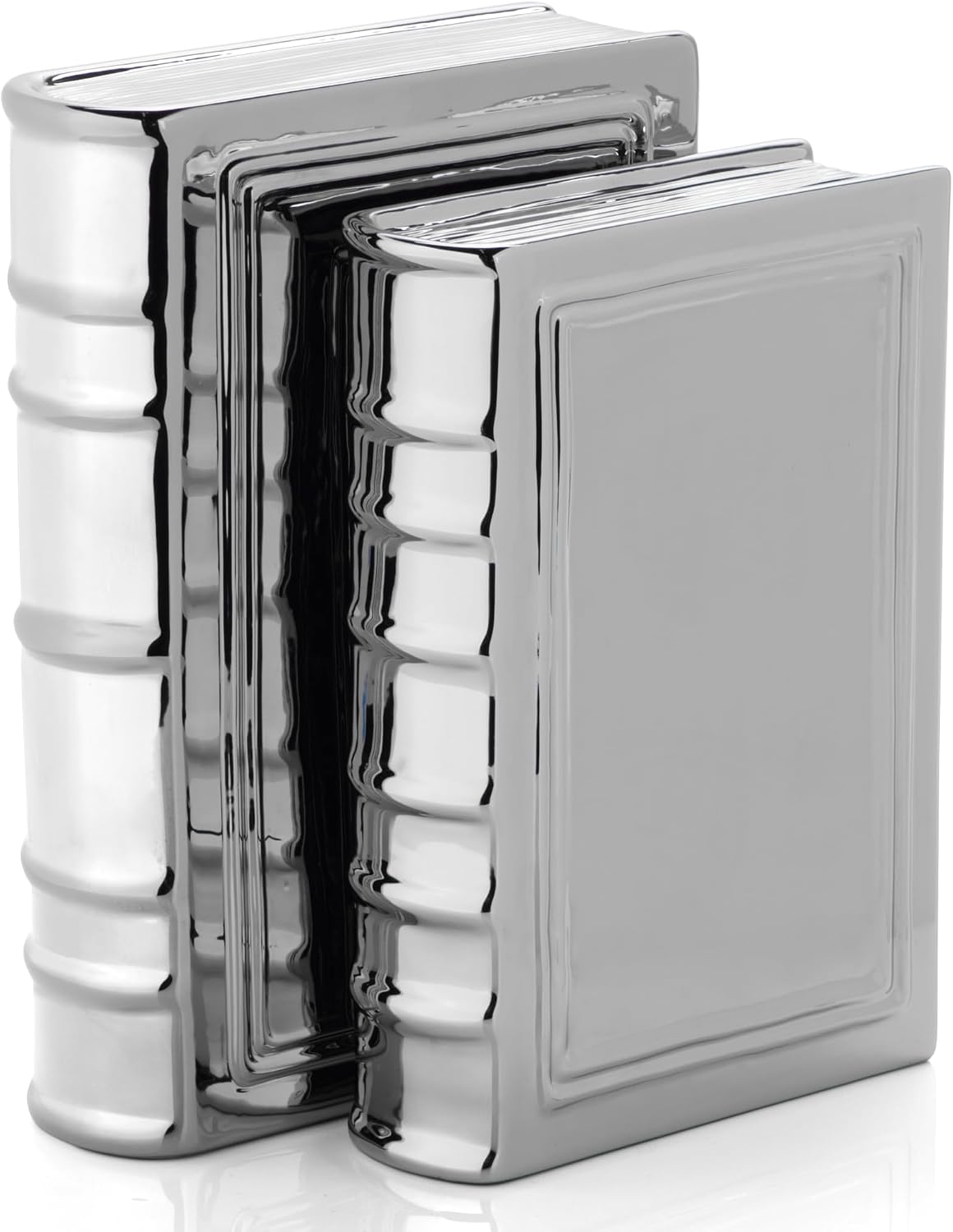 Ceramic Books Decorative Books / Silver / Set of 2