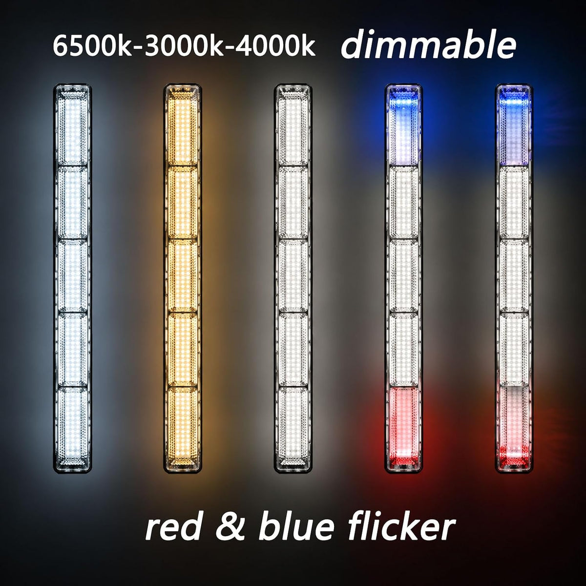 Magnetic Led Light Bar 8000mah 16.14in Super Bright,Reachageable Utility Work Light Tube Use for Car