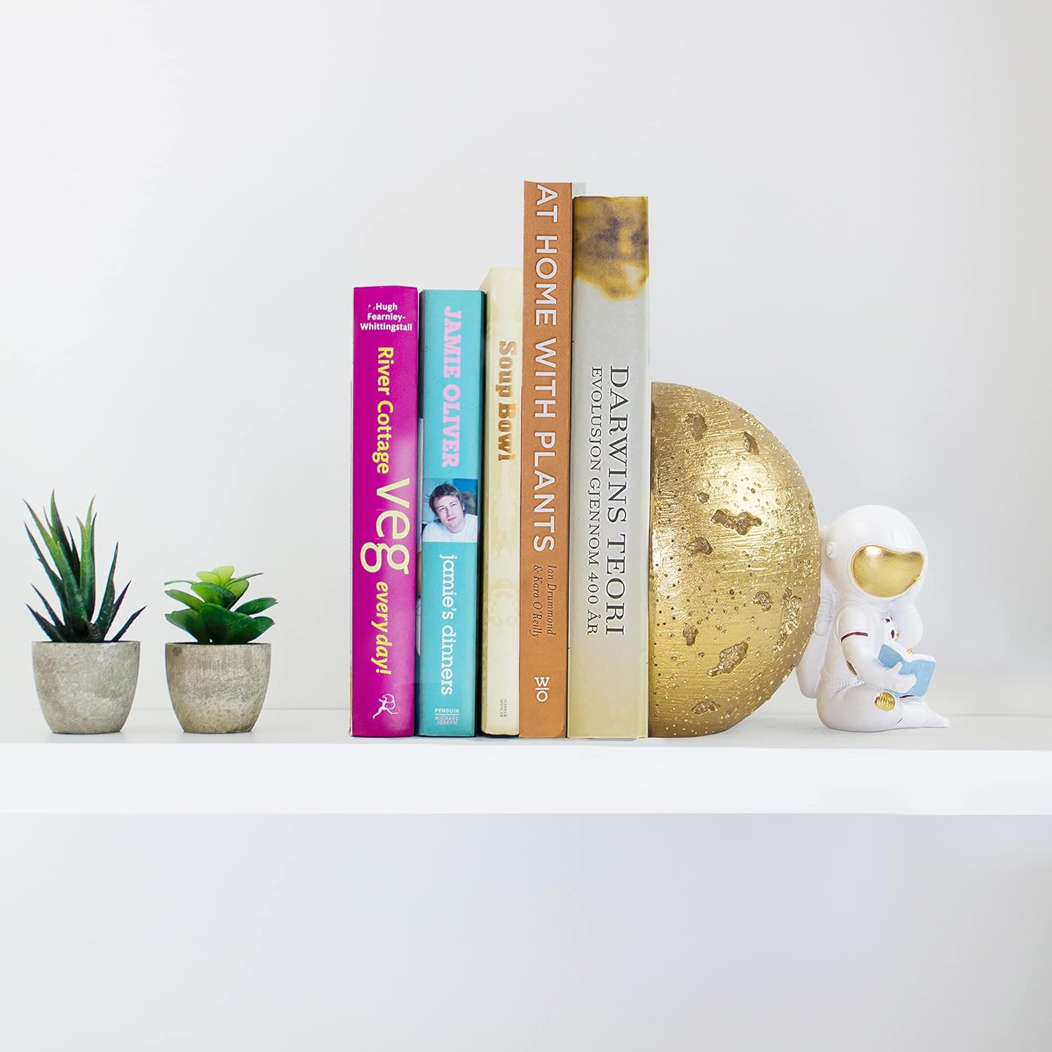 Moon Book Stoppers to Hold / Gold