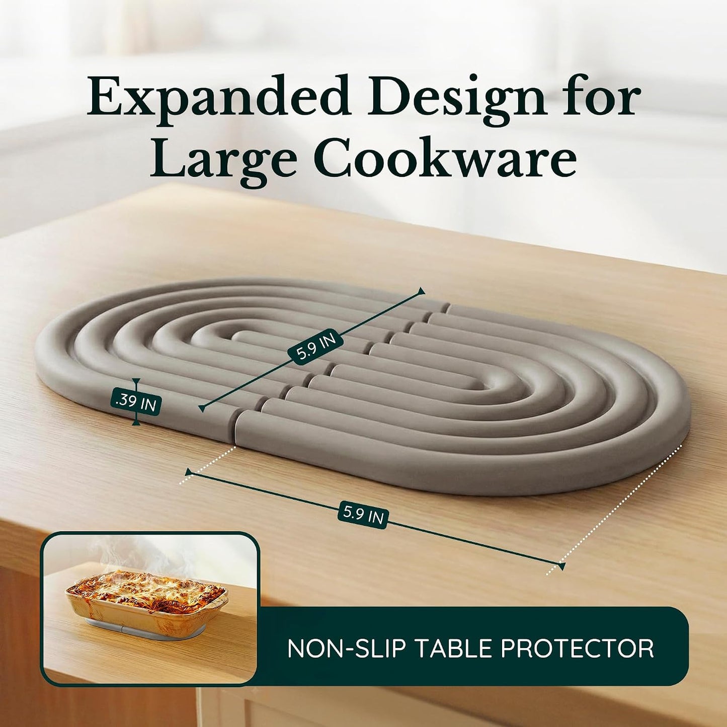 Non-Slip Pot Holders / Warm Gray