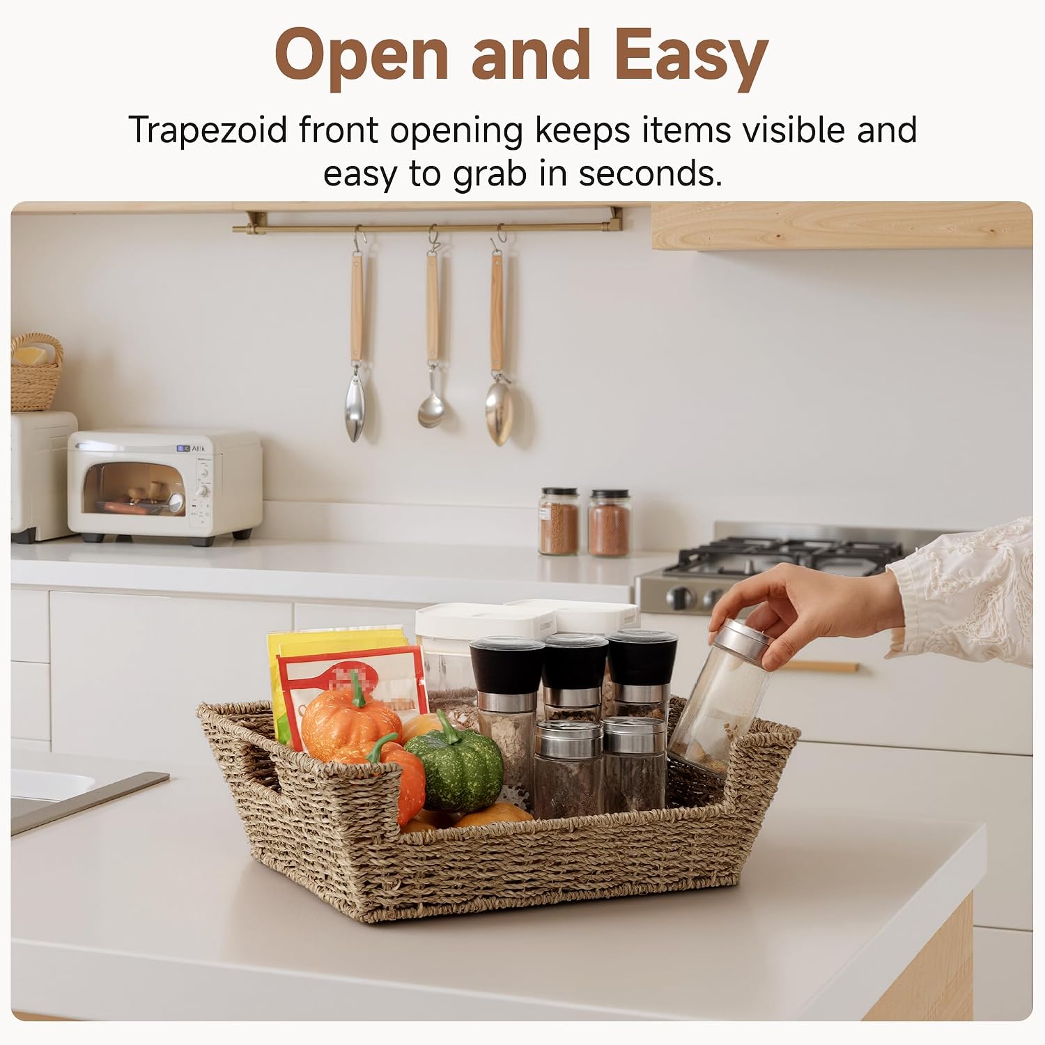 Seagrass Baskets for Organizing / Natural