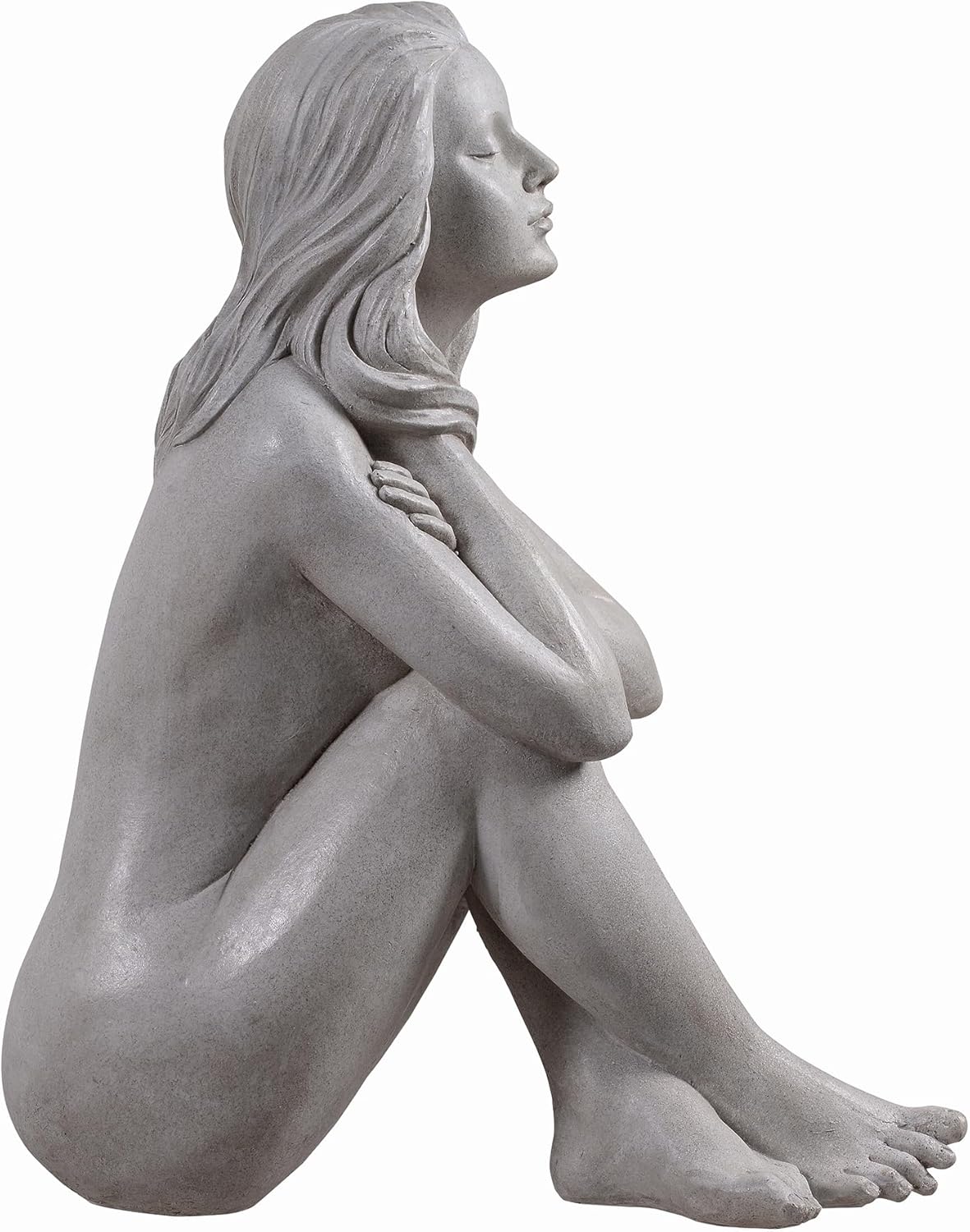 Thinking Lady Sculpture Resin Garden Statue