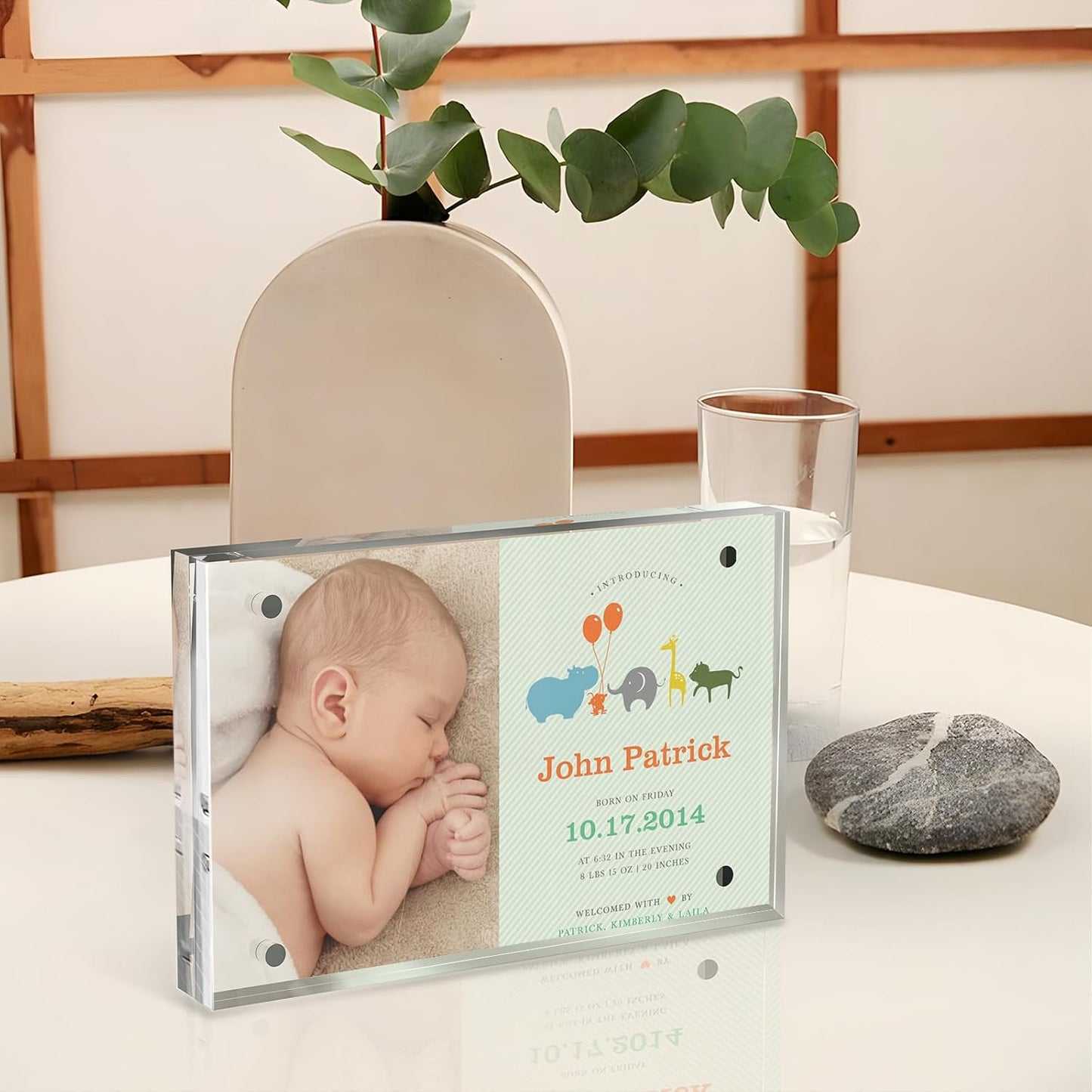 4x6 Inch Acrylic Picture Frame 5 Pack, 10+10mm Magnetic Photo Frame | High-clarity Acrylic, for 4x6 Pictures