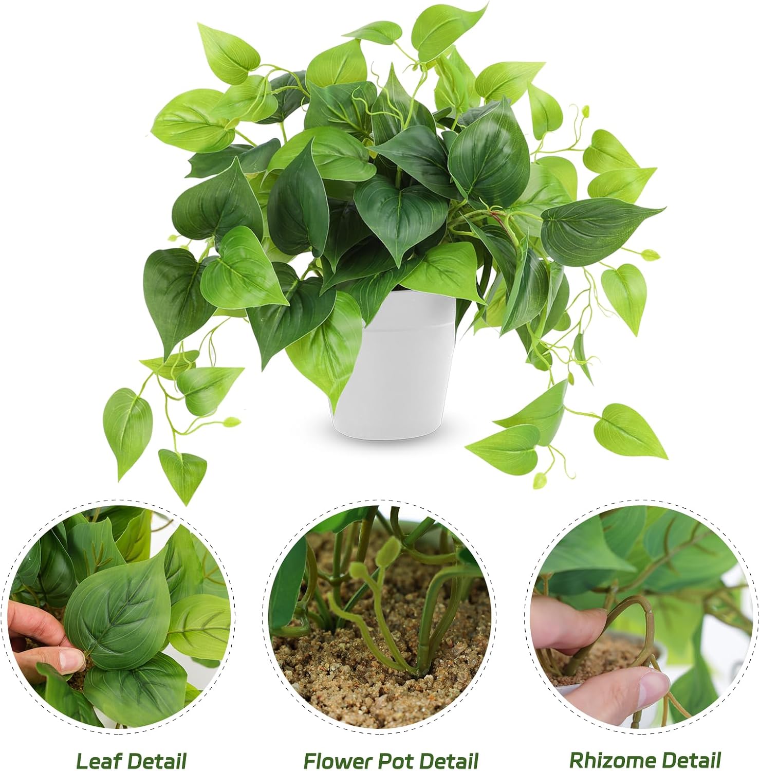 Artificial Plants Fake Pothos / 8in