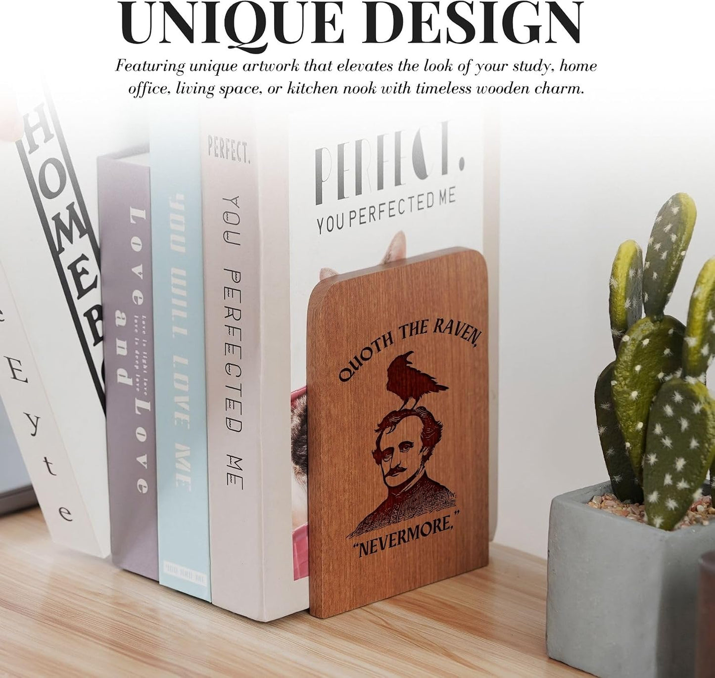 Heavy Duty Wooden Book Ends