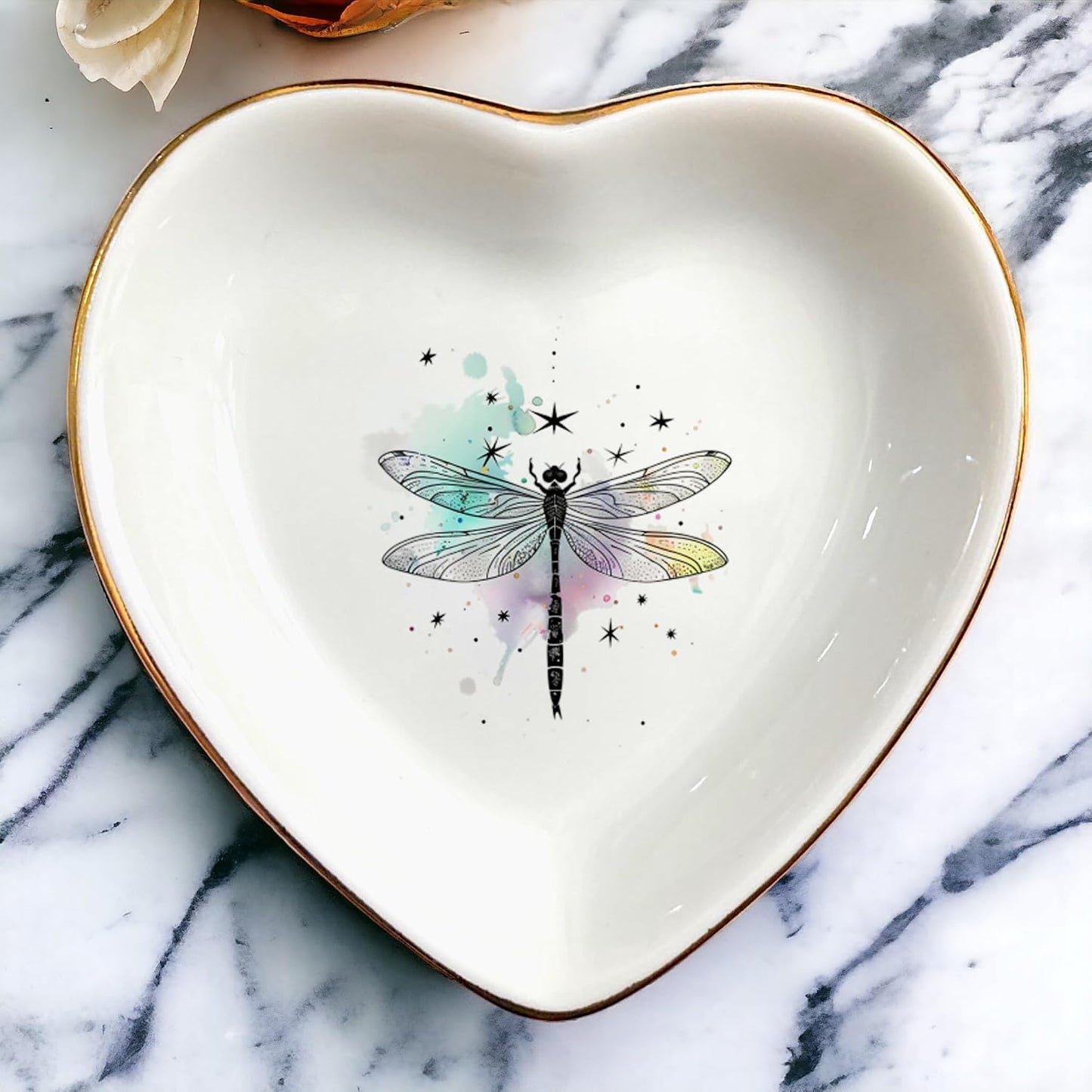 Jewelry Holder / Decorative Trinket Tray / Dragonfly
