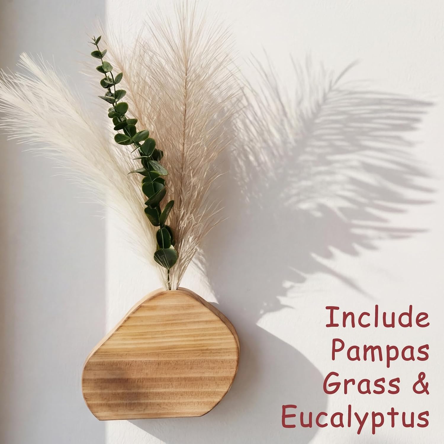Wooden Wall Vase / Set of 3
