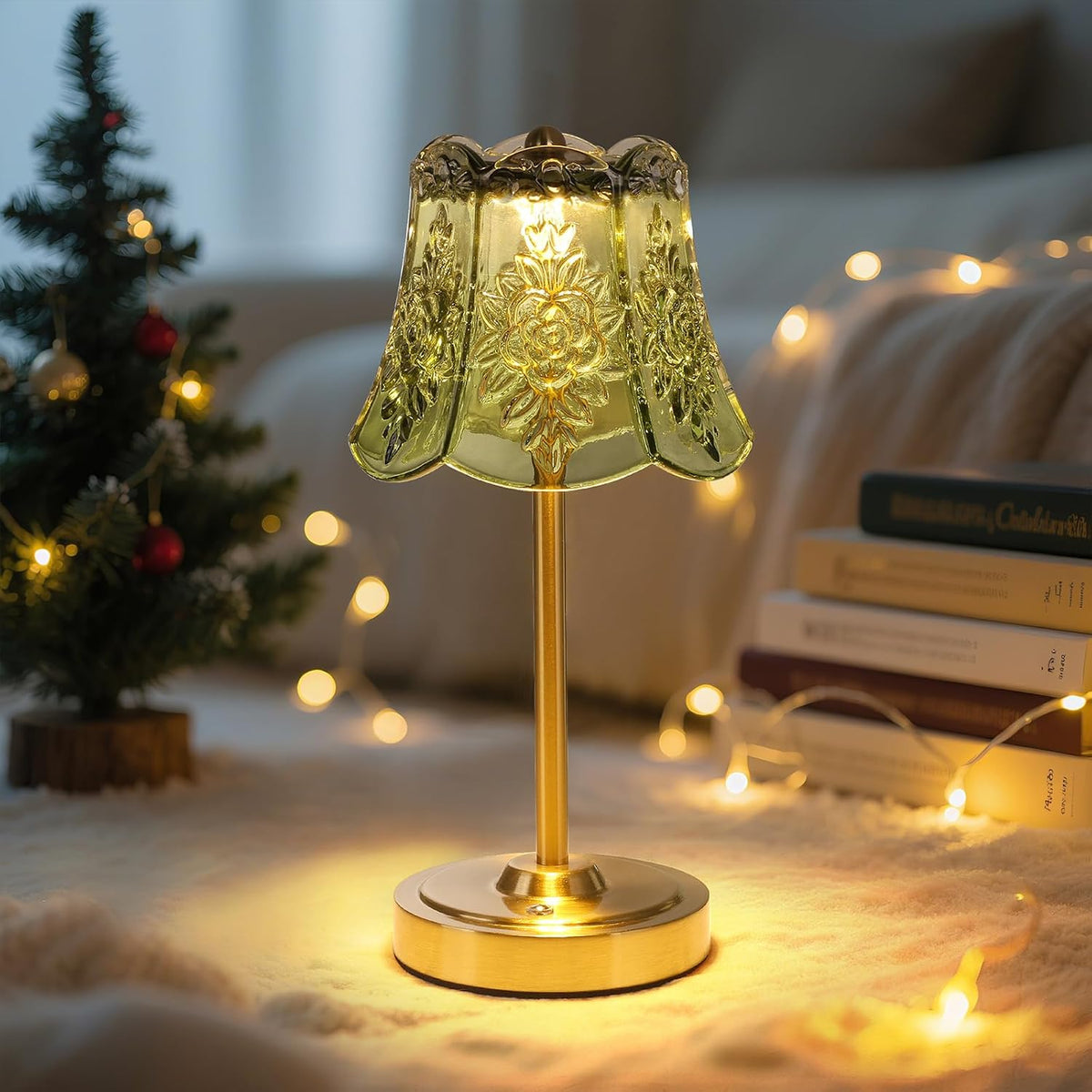 Shenmoyl Set of 2 Cordless Touch Table Lamp with 5200mAh Battery - 3 Adjustable Color Temperatures & Dimmable