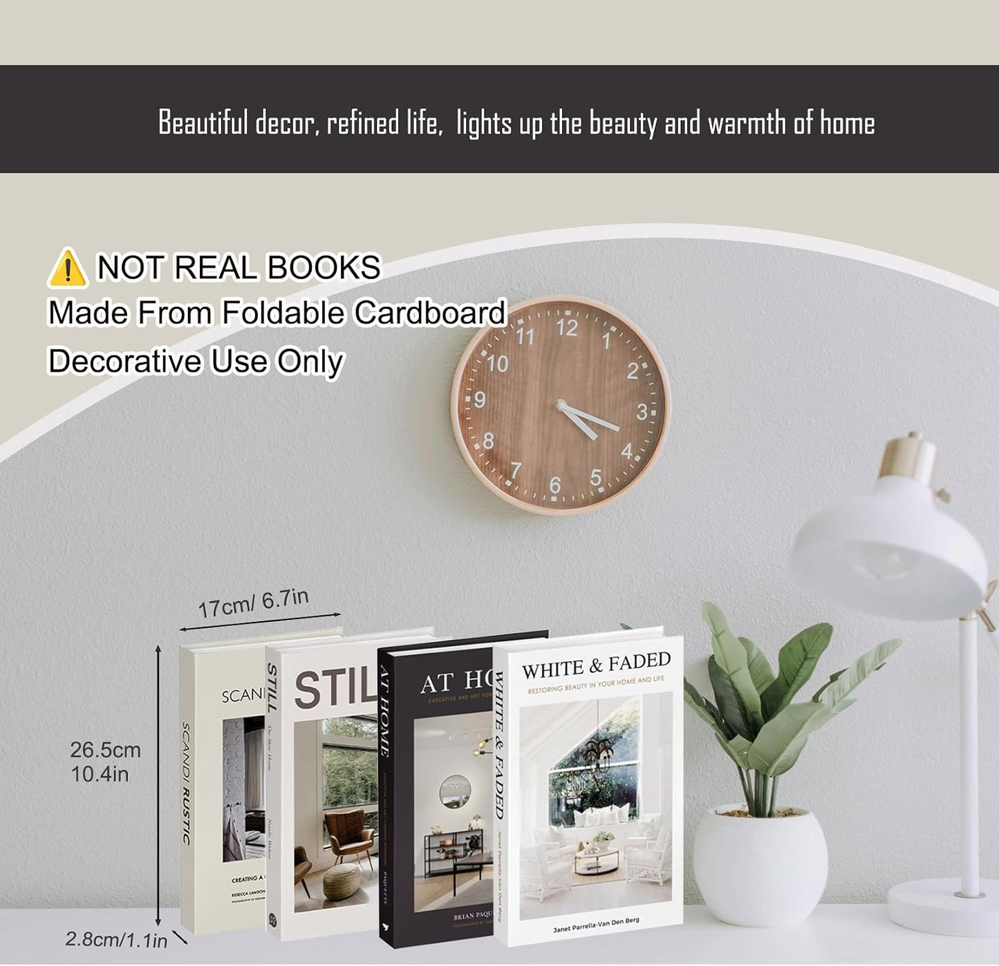 Faux Decorative Books / Fake Hollow Books Stack