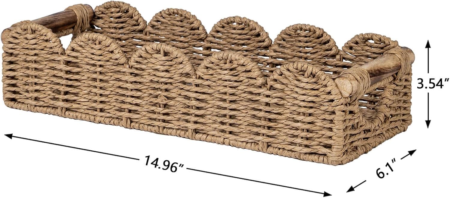 Back of Toilet Paper Storage Baskets Tray / Neutral