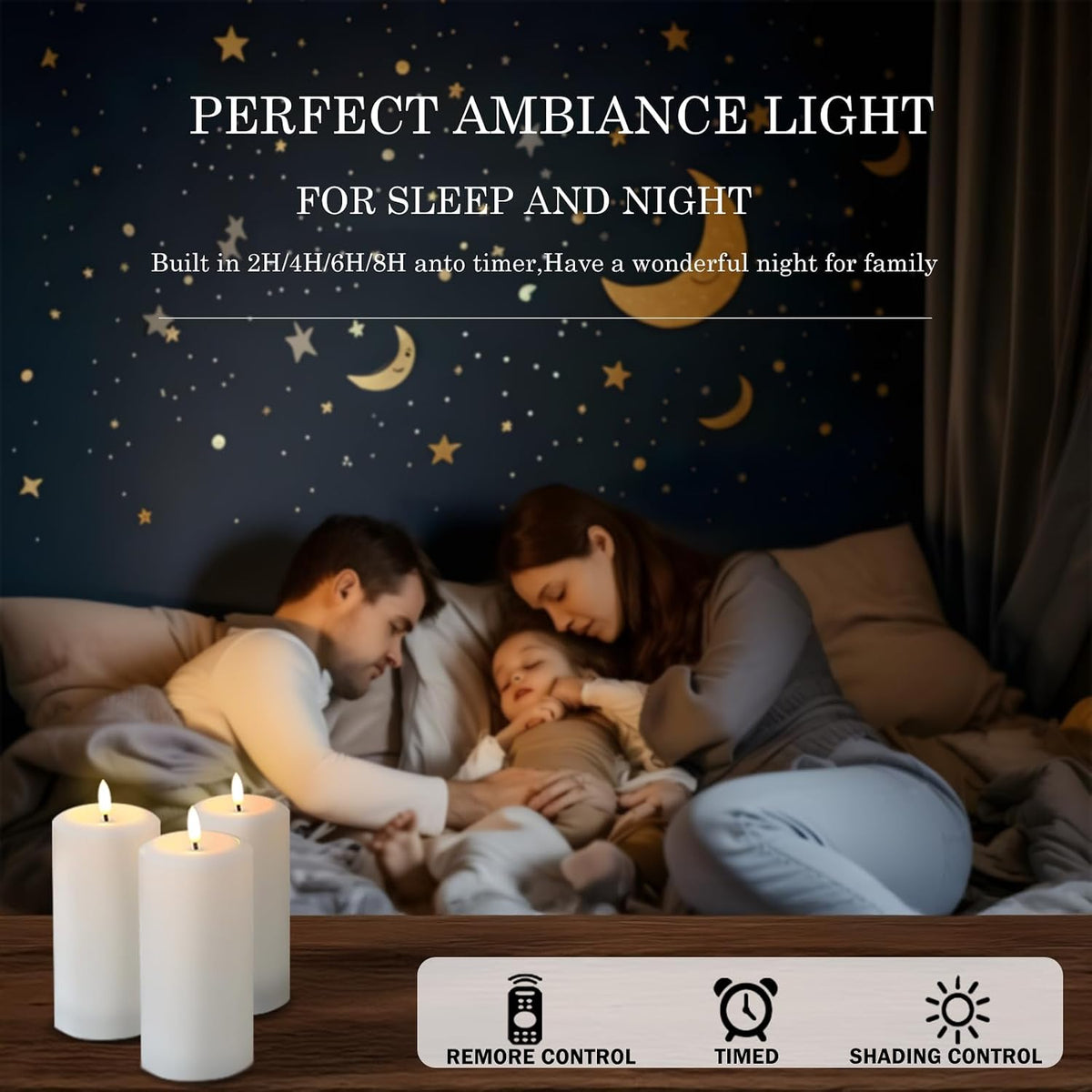 Flameless Candles Battery Operated with Remote and 2/4/6/8 H Timer, 6pcs Flickering Fake Electric Candles for Festival