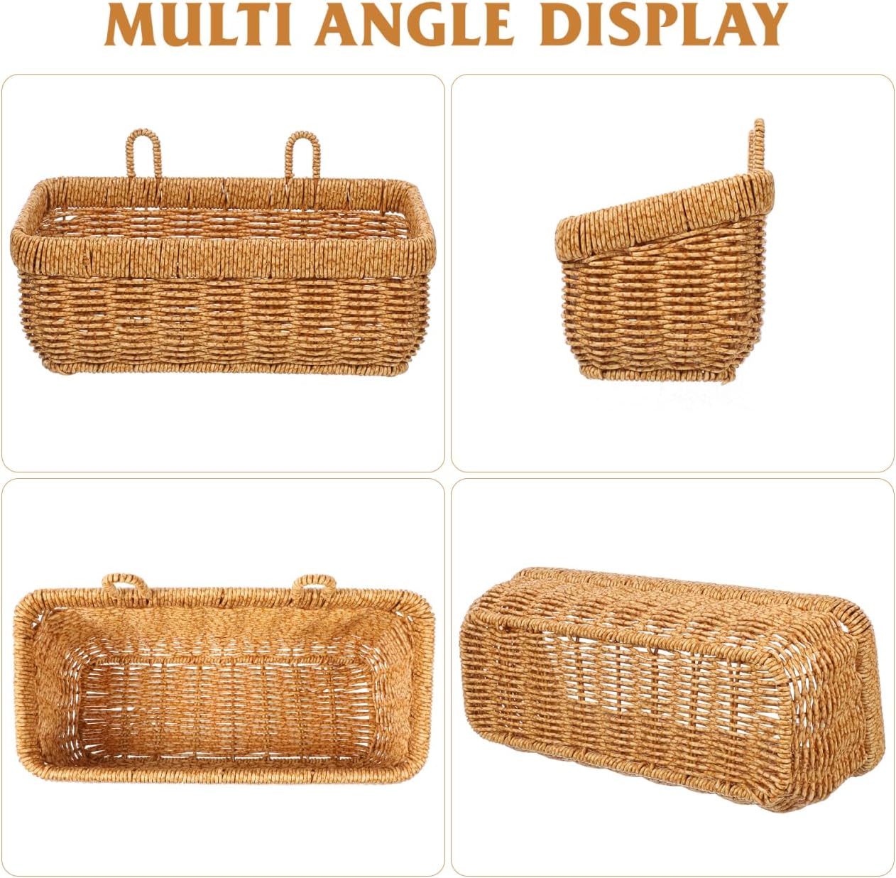 Woven Hanging Wall Baskets / Natural