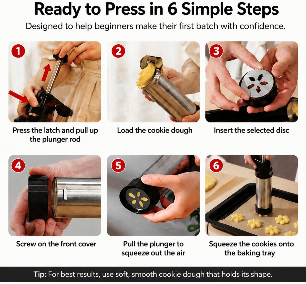 24-piece cookie press set