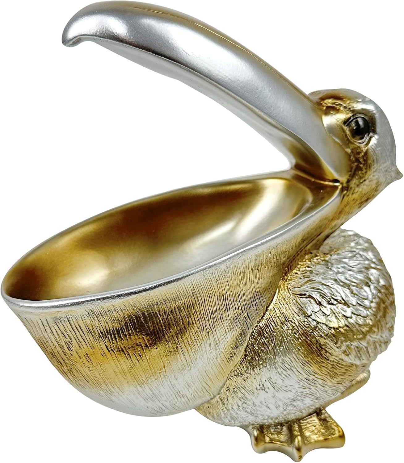 Creative Resin Statues Pelican Birds Statues Toucan Figurines Entrance Decor Ornament Candy / Silver