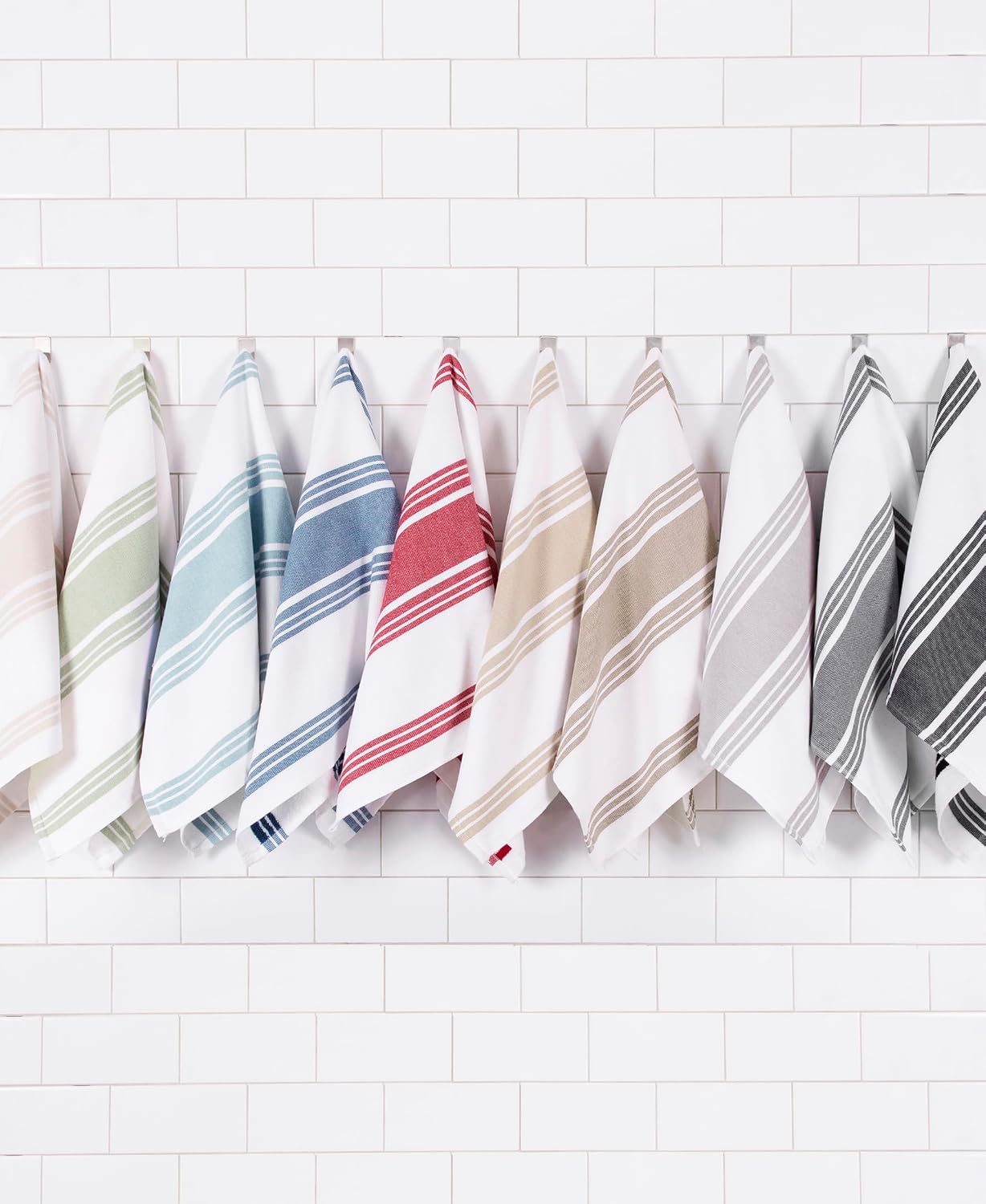 All-Clad Dual-Purpose Kitchen Towels: Highly Absorbent - 100% Cotton, 17"x30" Dish Towels for Cleaning & Drying Dishes
