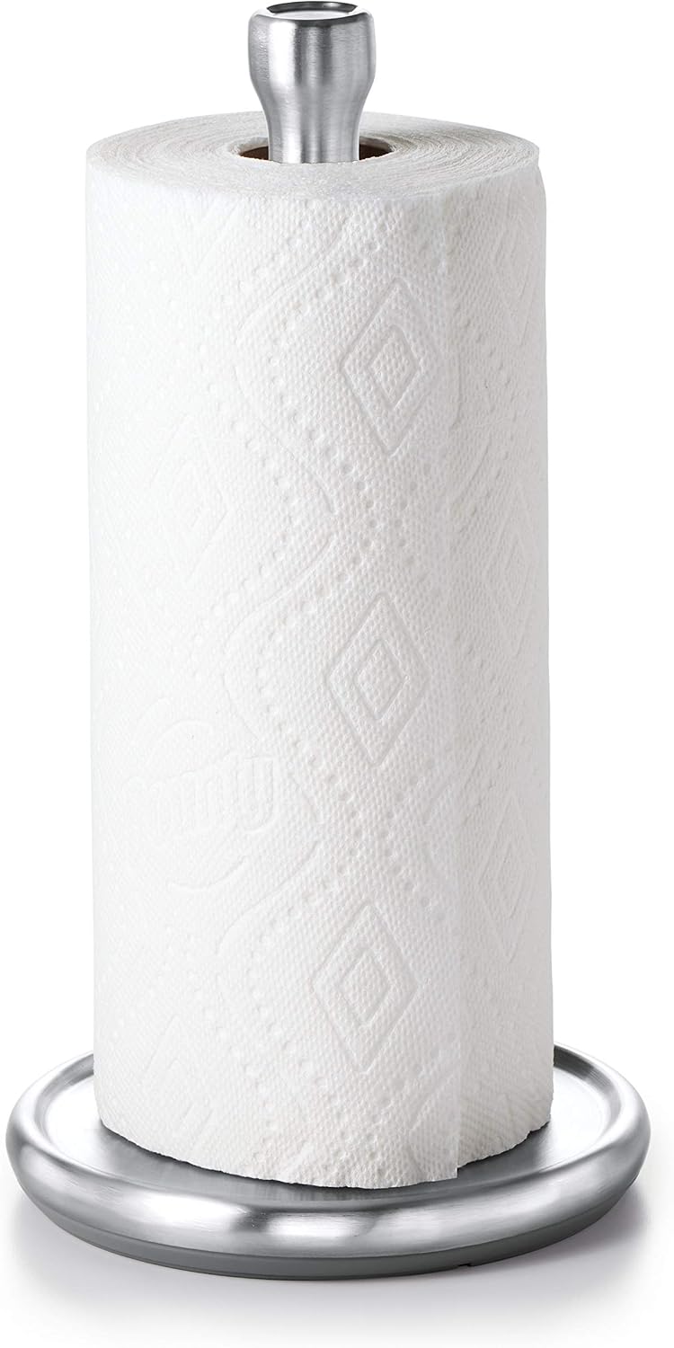 OXO Good Grips Steady Paper Towel Holder for Countertops with Weighted Base | OXO Good Grips Steady Paper Towel Holder