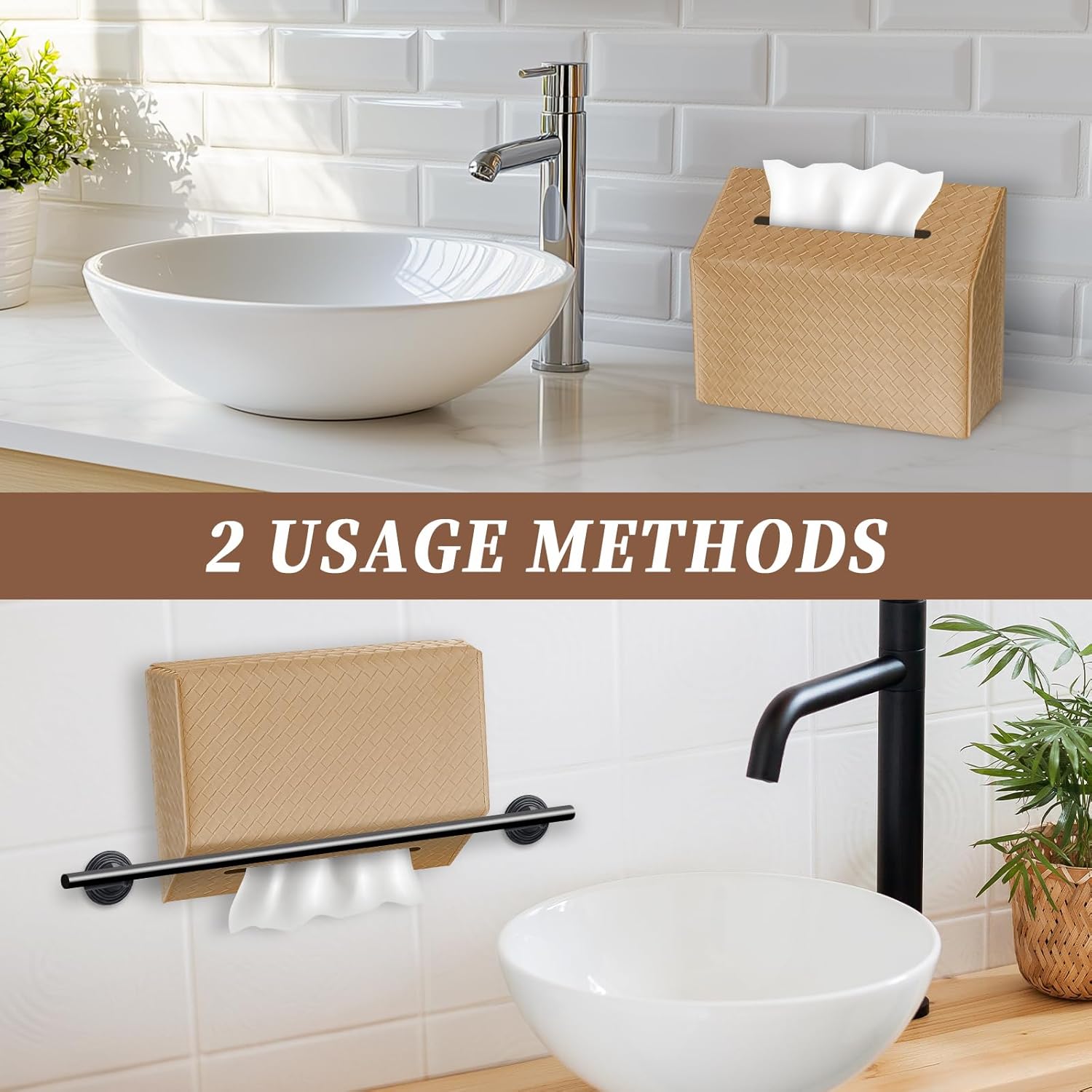 Versatile for Countertops and Towel Racks / Khaki