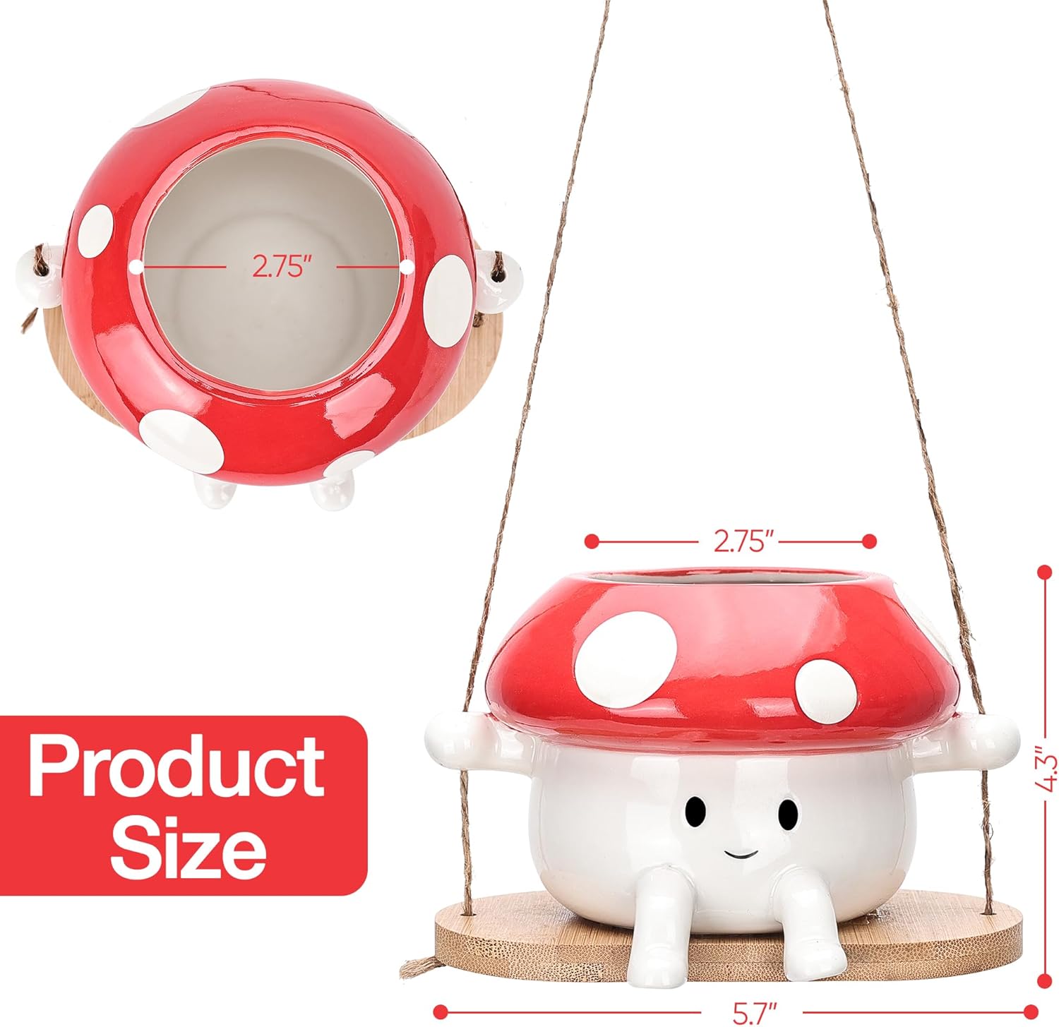 Ceramic Swing Face Planter