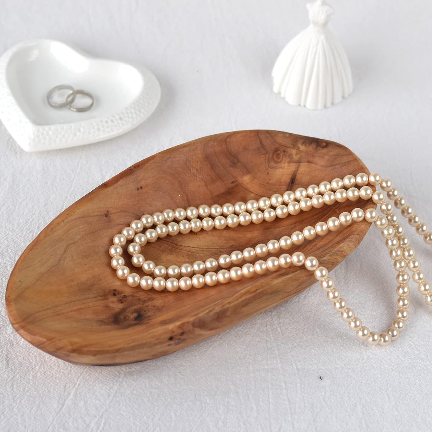 Small Hand-Carved Wooden Dish / 7-10 Inches / Natural
