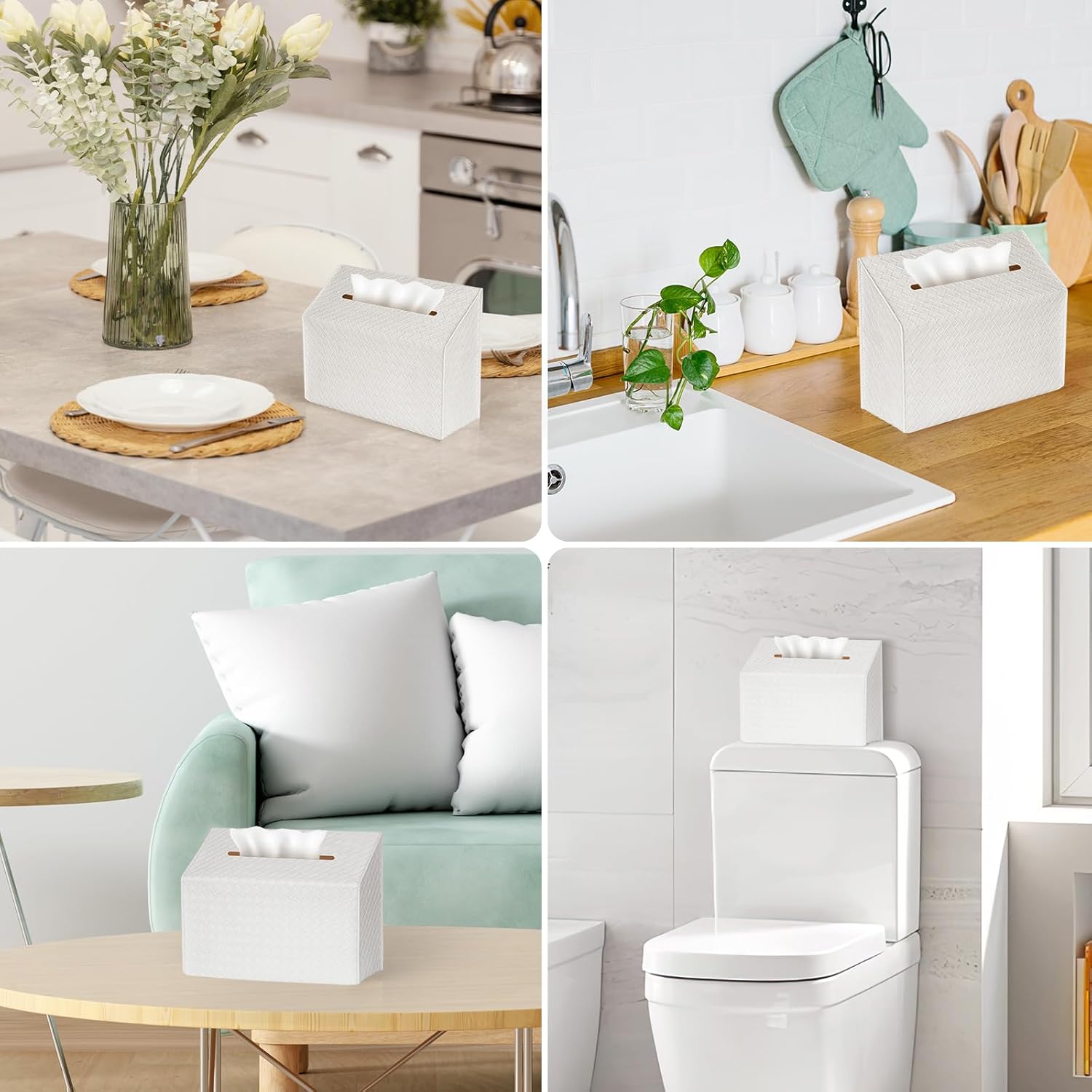 Versatile Design for Countertops and Towel Racks / White