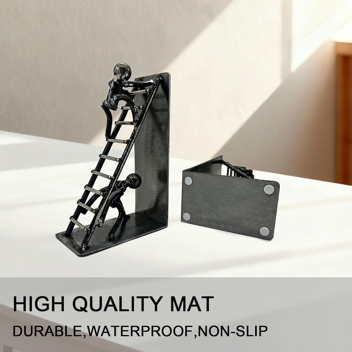 Modern Climbing Man Bookends
