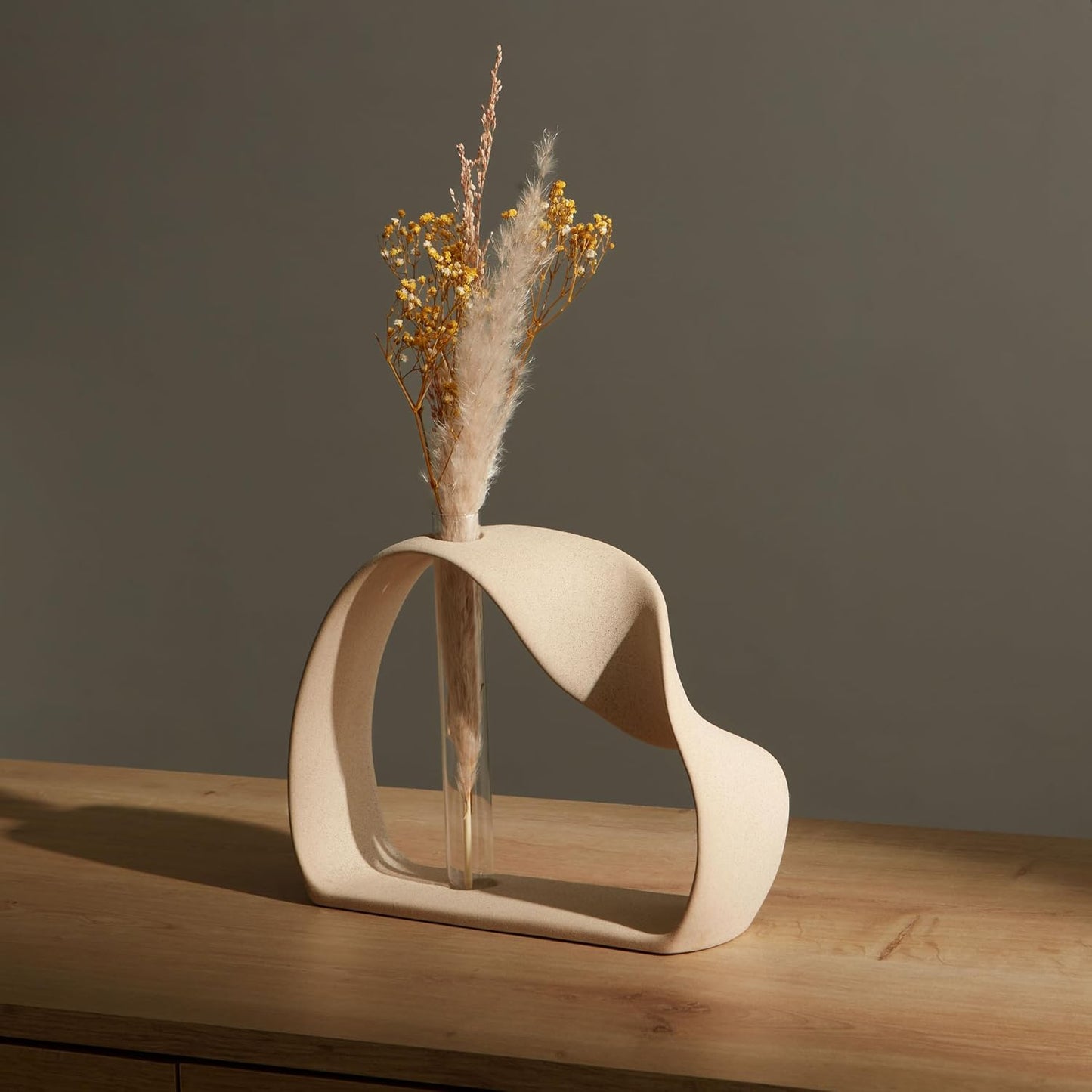 Boho Pampas Grass Vase