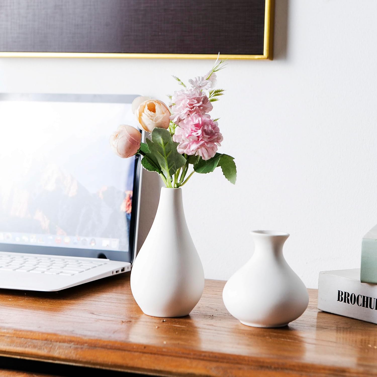 Ceramic Small Vase / White / Set of 5