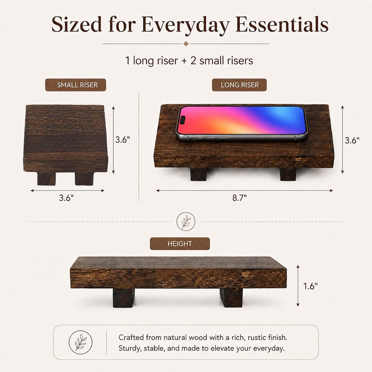 Rustic Farmhouse Countertop Organizer