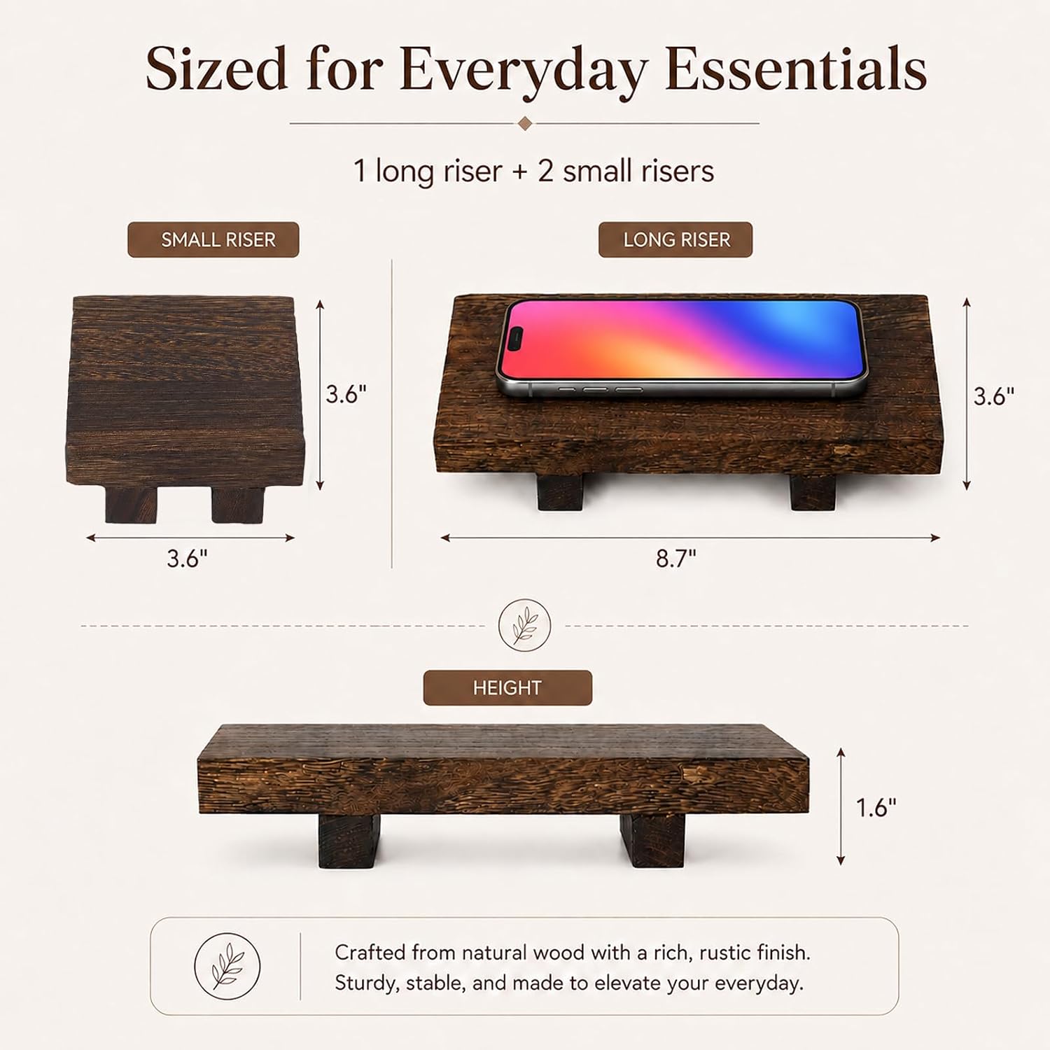 Rustic Farmhouse Countertop Organizer