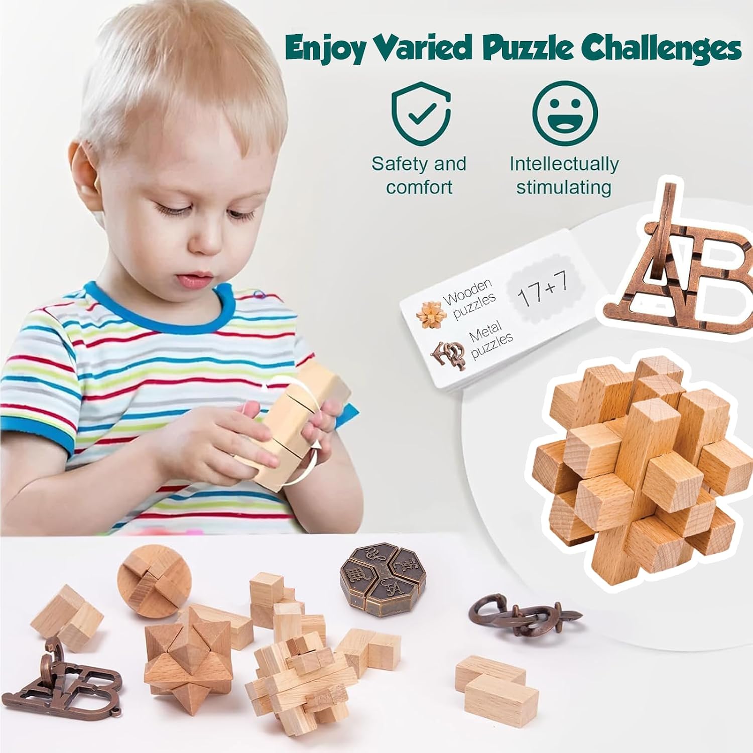 Advent Calendar 2025-24 Days of Brain Teaser Puzzles Toys Kit - Christmas Countdown Gifts for Girls Boys Adults and
