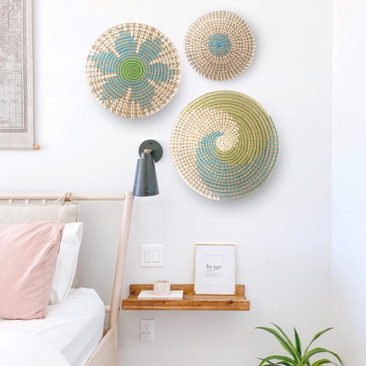 Wall Basket Decor / Beige / Set of 3