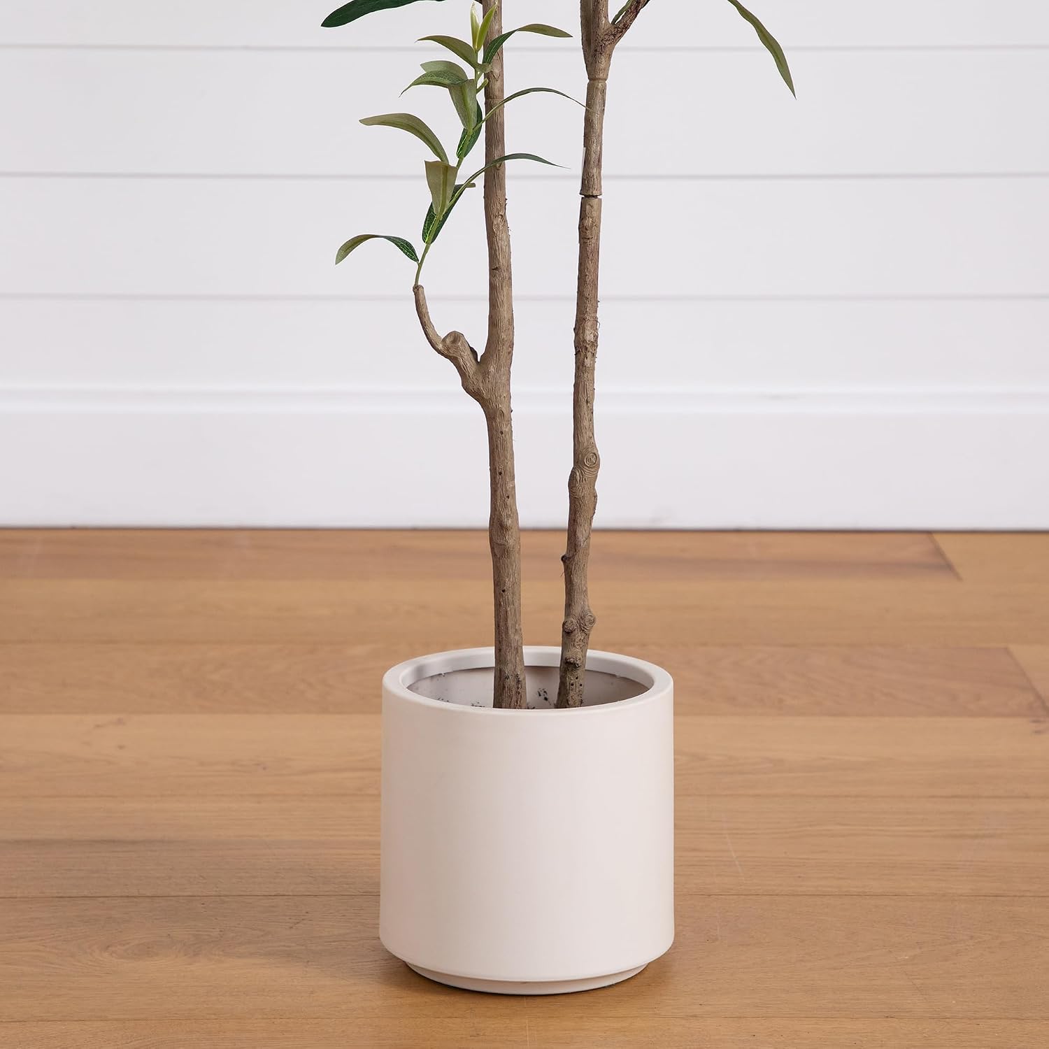Bendable Branches / Artificial Indoor Tree / White / 5 Inch