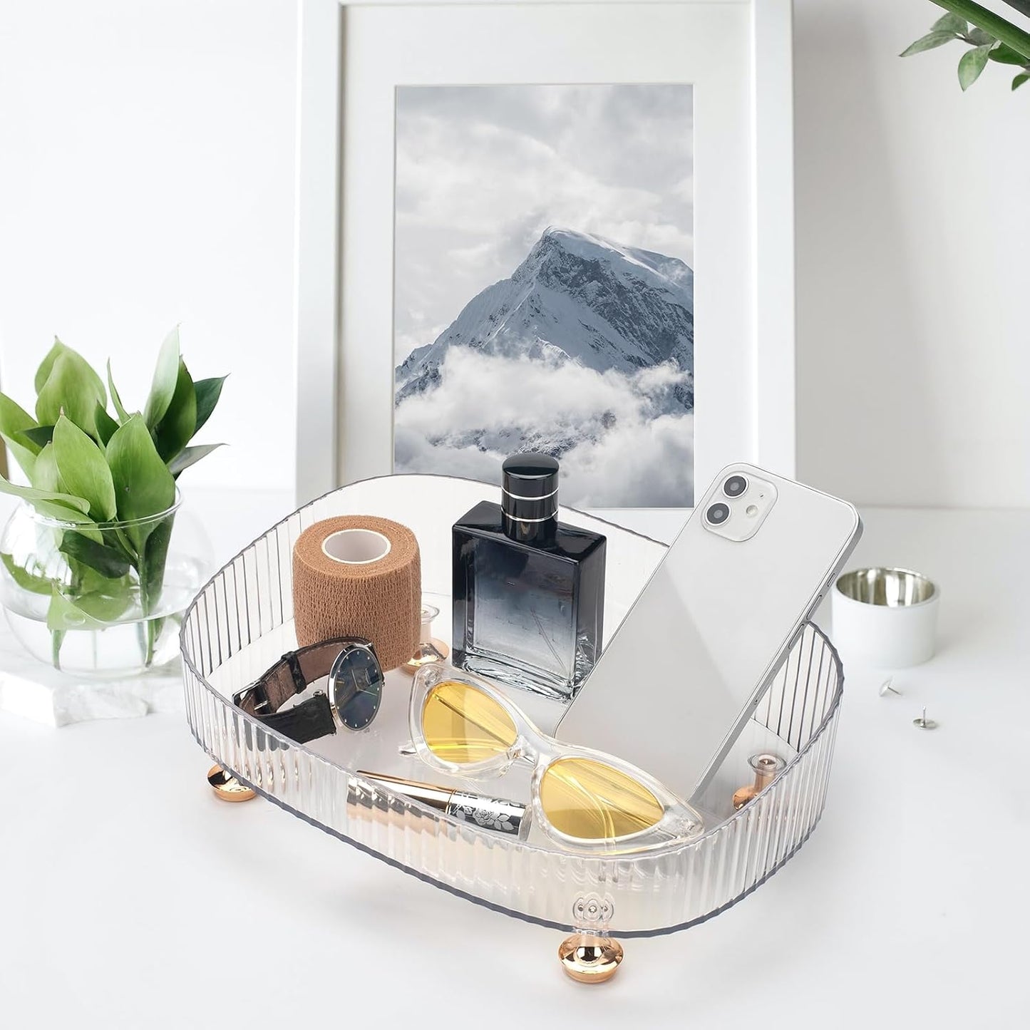 Bathroom Vanity Tray / Clear