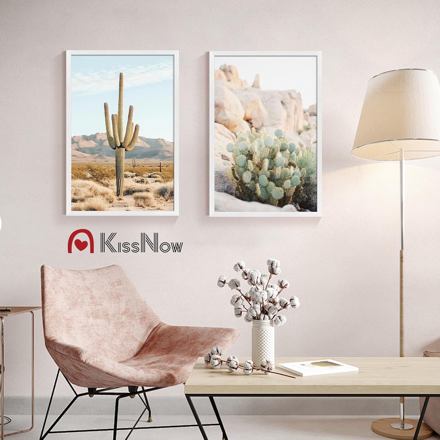 24x36 Poster Frame 4 Pack, White Solid Wood, Gallery Wall Hanging | Wall Hanging, Thick & Wide Border, Clear