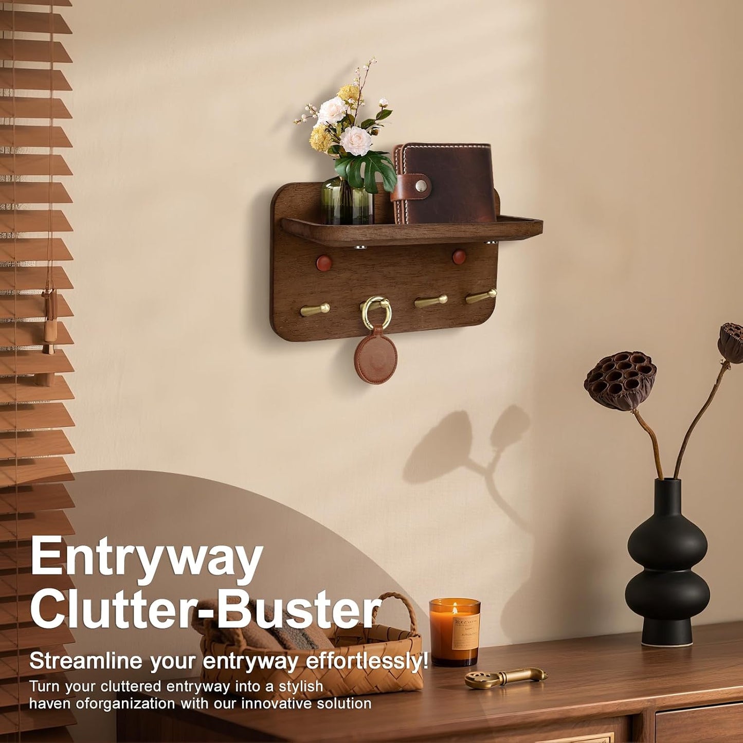 Solid Wood Key Holder