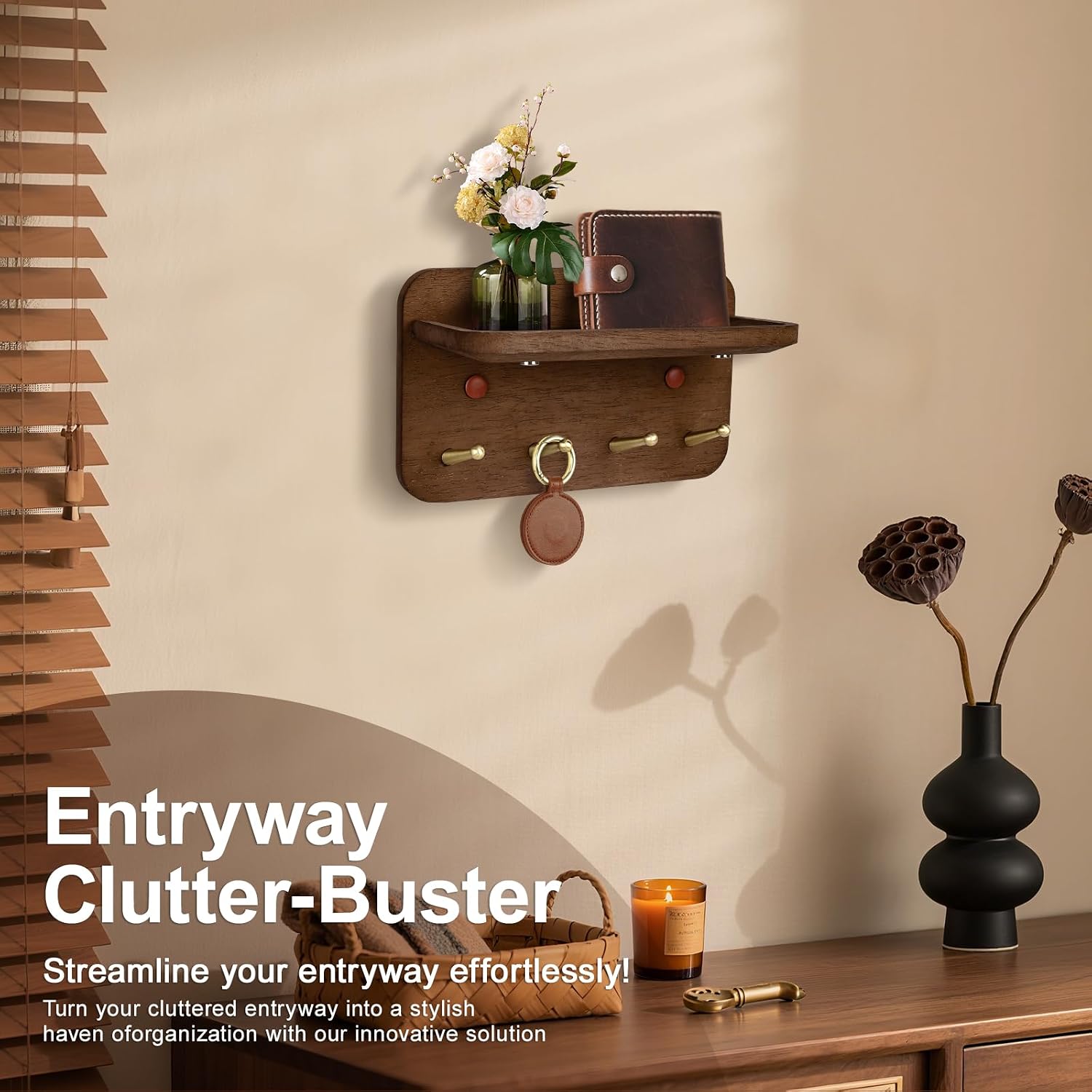 Solid Wood Key Holder